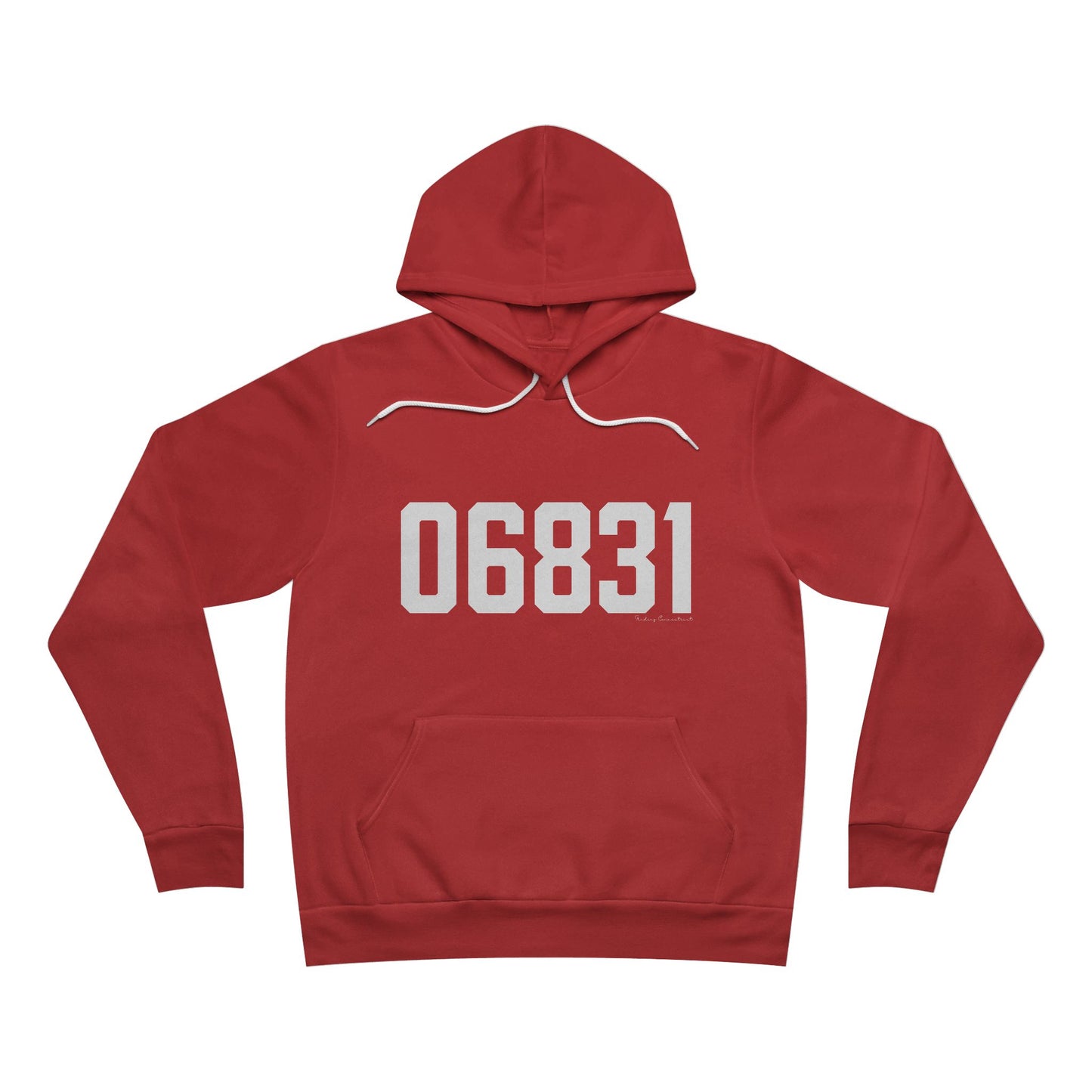 06831 - Greenwich CT Zip Code Unisex Sponge Fleece Pullover Hoodie
