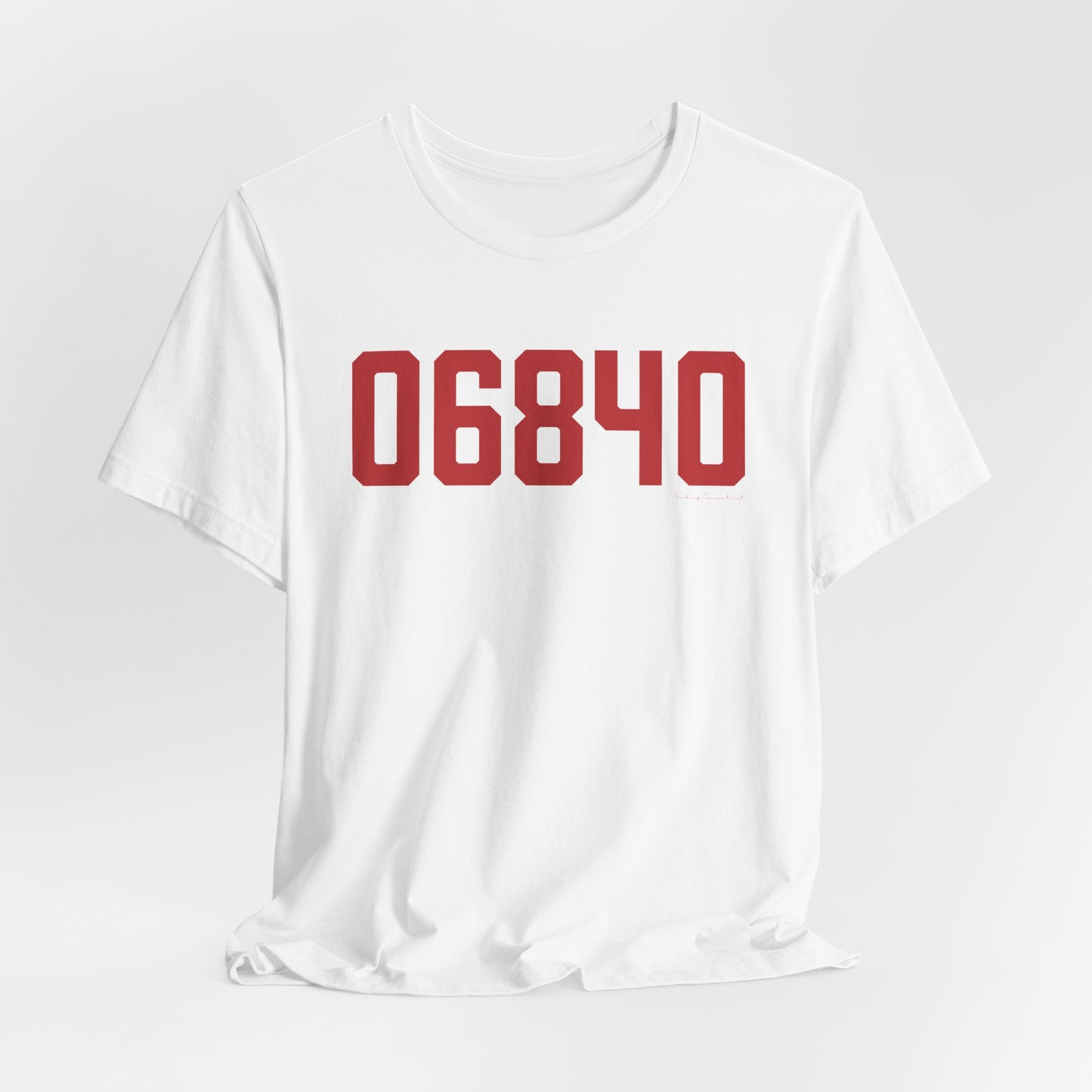06840 New Canaan Connecticut Zip Code Unisex Jersey Short Sleeve T-Shirt