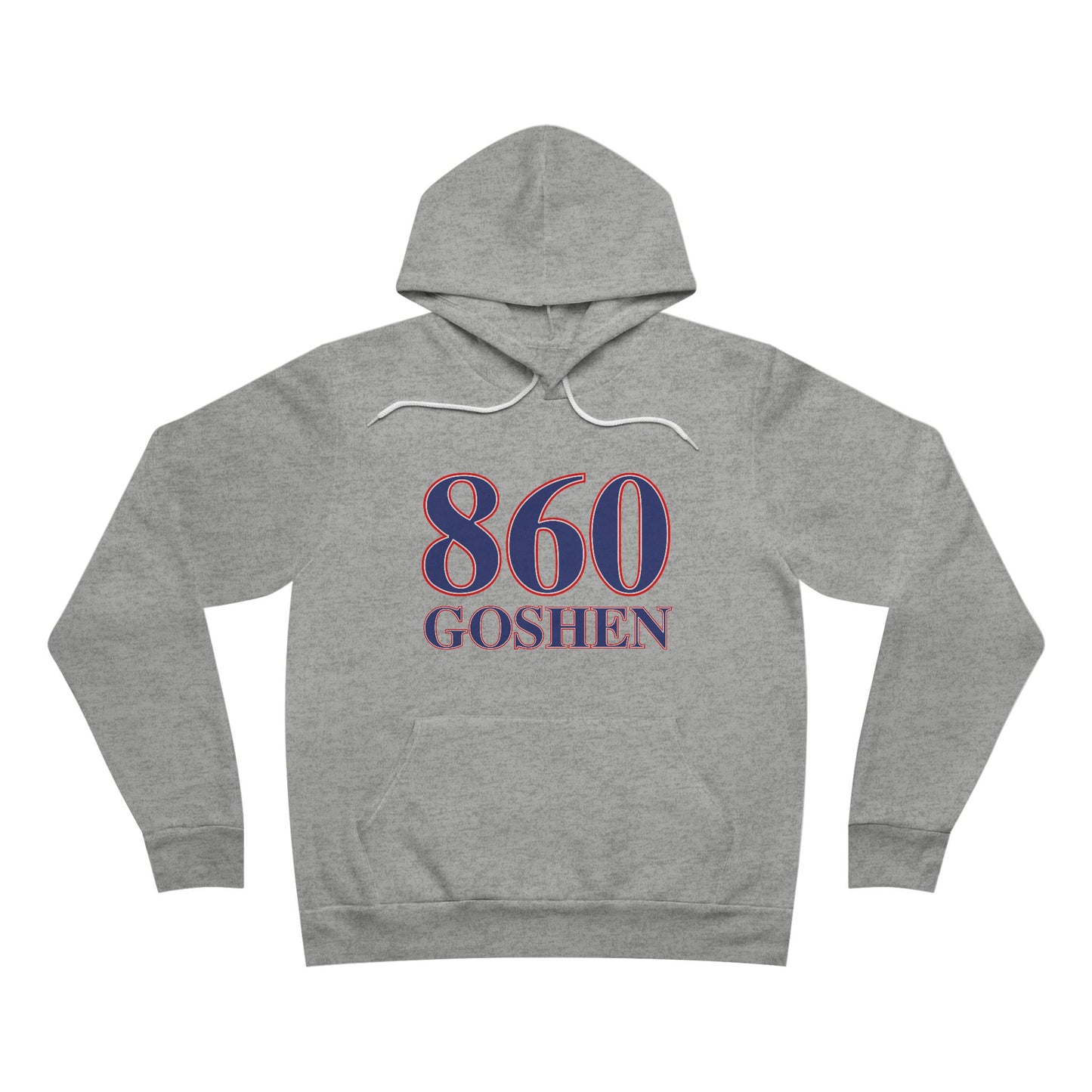 860 Goshen Red White & Blue Unisex Sponge Fleece Pullover Hoodie