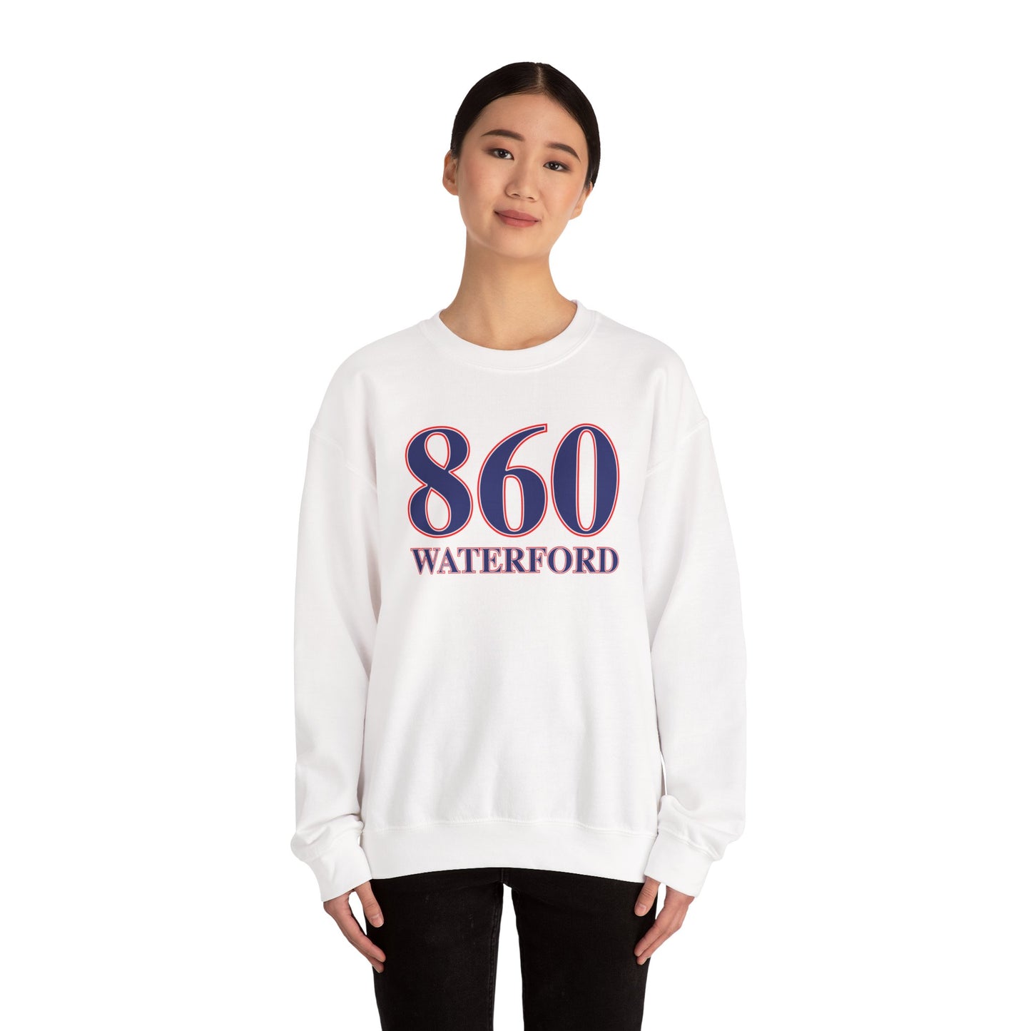 860 Waterford Red White & Blue Unisex Heavy Blend™ Crewneck Sweatshirt