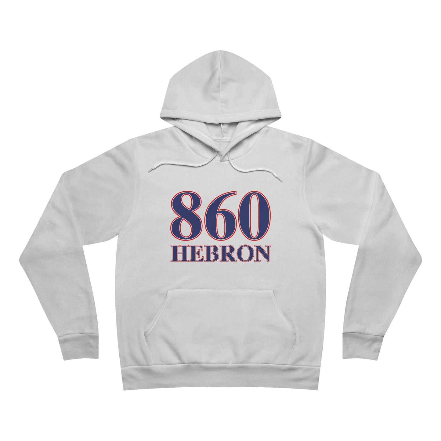 860 Hebron Red White & Blue Unisex Sponge Fleece Pullover Hoodie