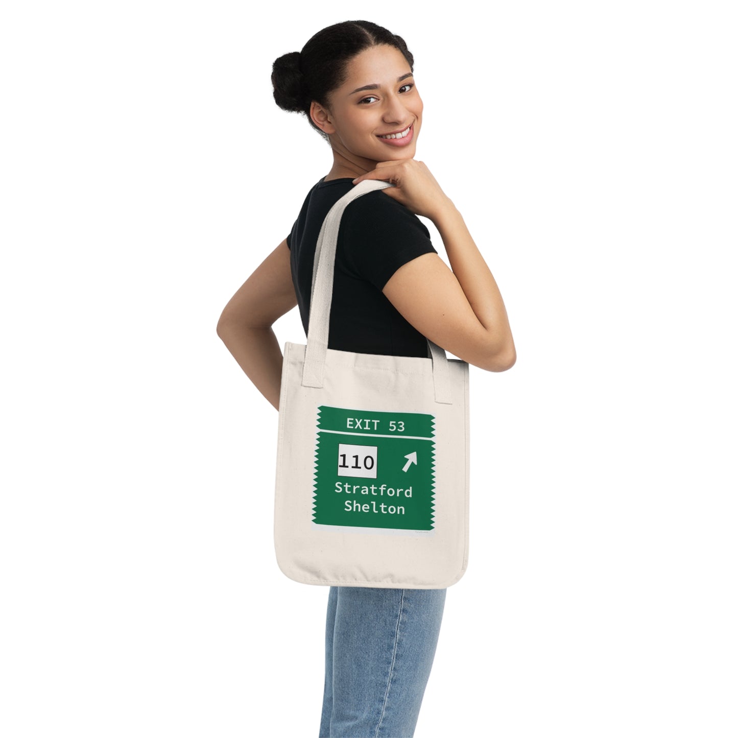 Vintage Merritt Parkway Exit 53 Sign Organic Canvas Tote Bag