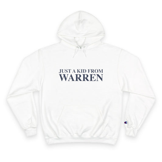 Just a kid from Warren Champion Hoodie