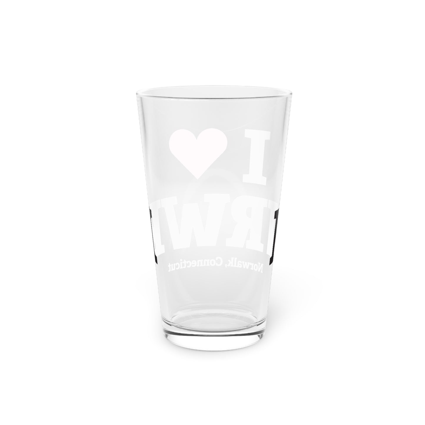 I Heart NRWK Pint Glass, 16oz