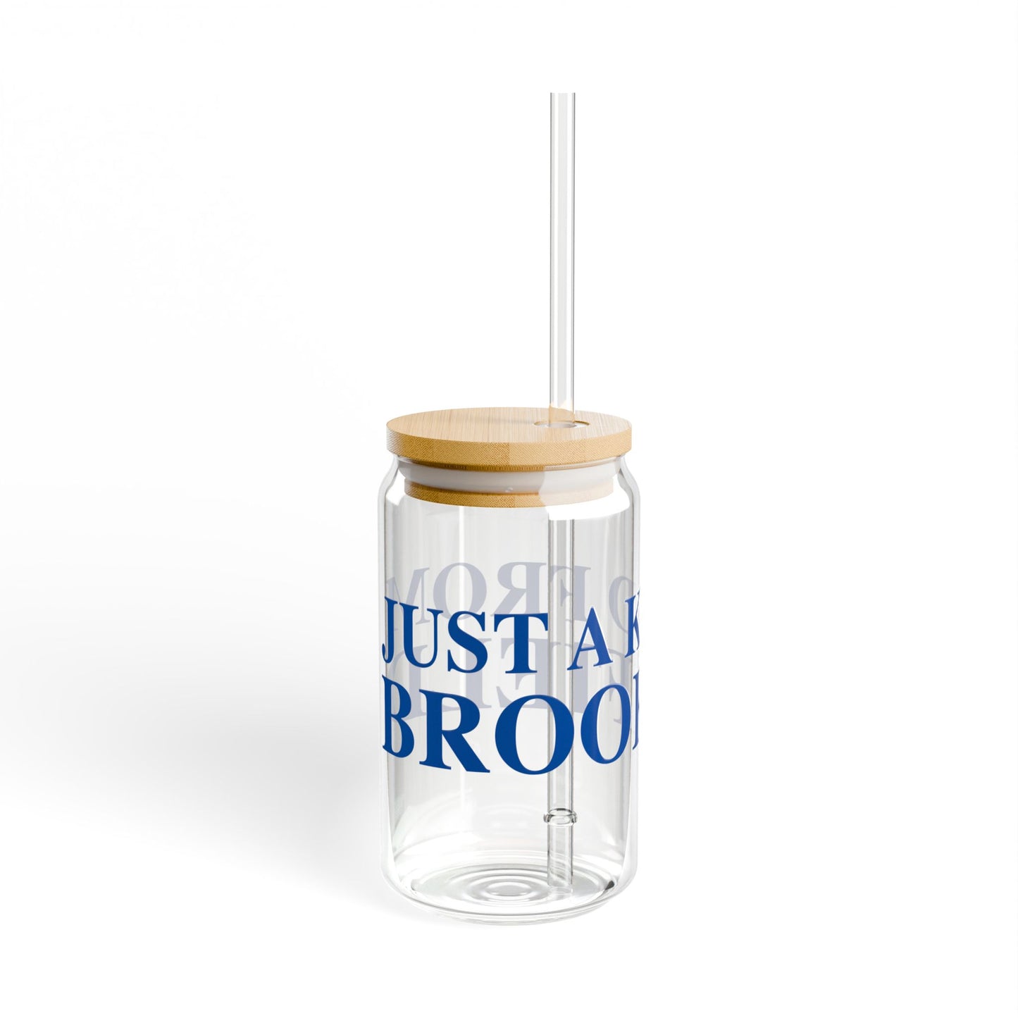 Just a kid from Brookfield Sipper Glass, 16oz