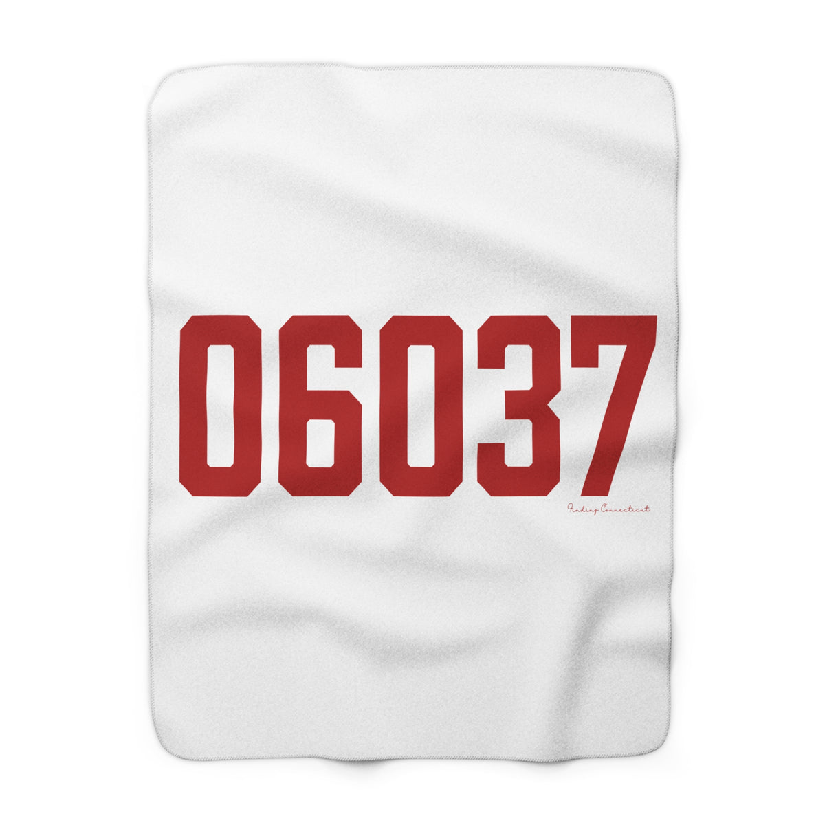 06037 Berlin Connecticut Zip Code Sherpa Fleece Blanket