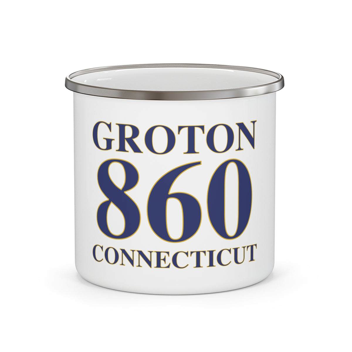 Groton 860 Connecticut Enamel Camping Mug