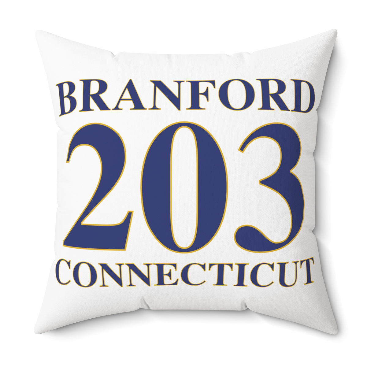 Branford 203 Connecticut Polyester Square Pillow