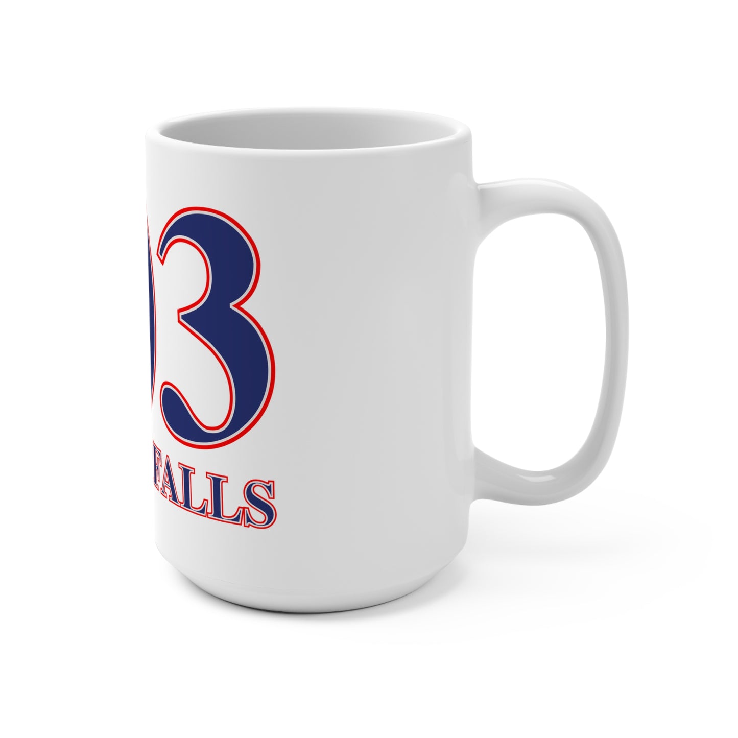 203 Beacon Falls Red White & Blue Mug 15oz