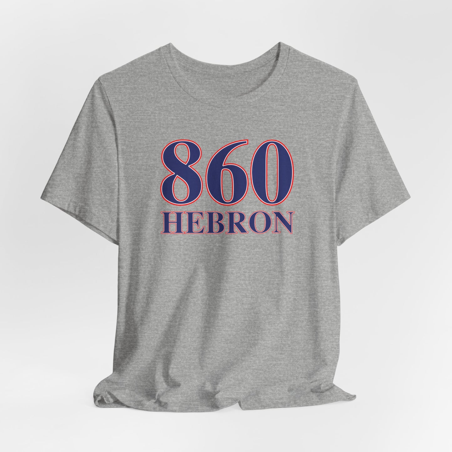 860 Hebron Red White & Blue Unisex Jersey Short Sleeve T-Shirt