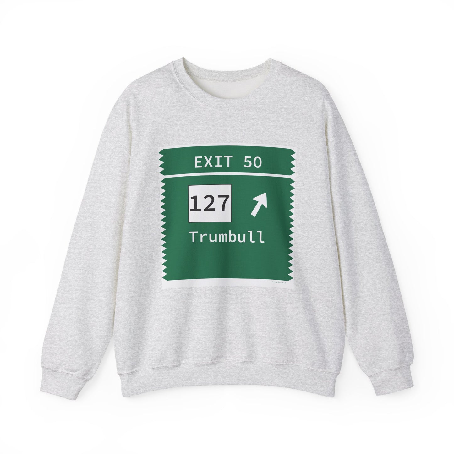 Vintage Merritt Parkway Exit 50 Sign Unisex Heavy Blend™ Crewneck Sweatshirt