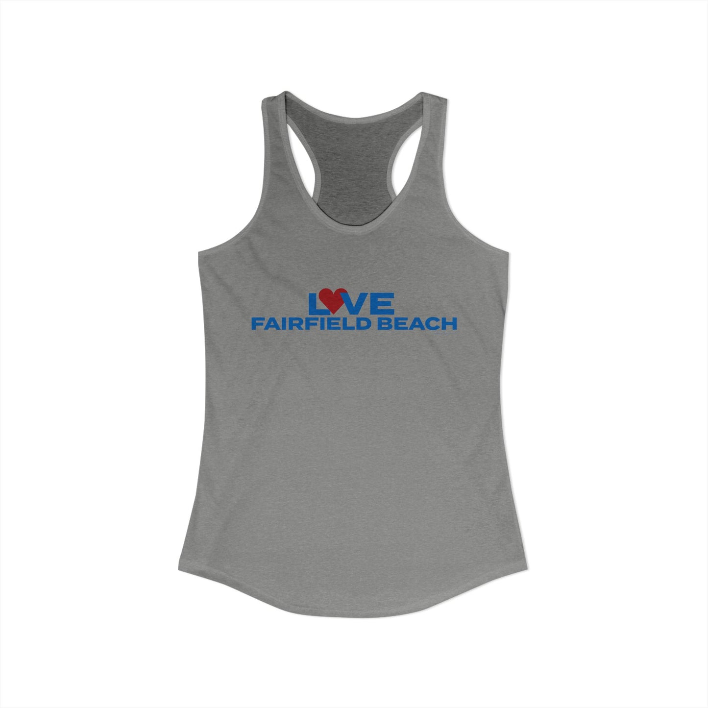 Love Fairfield Beach Women's Ideal Racerback Tank Top