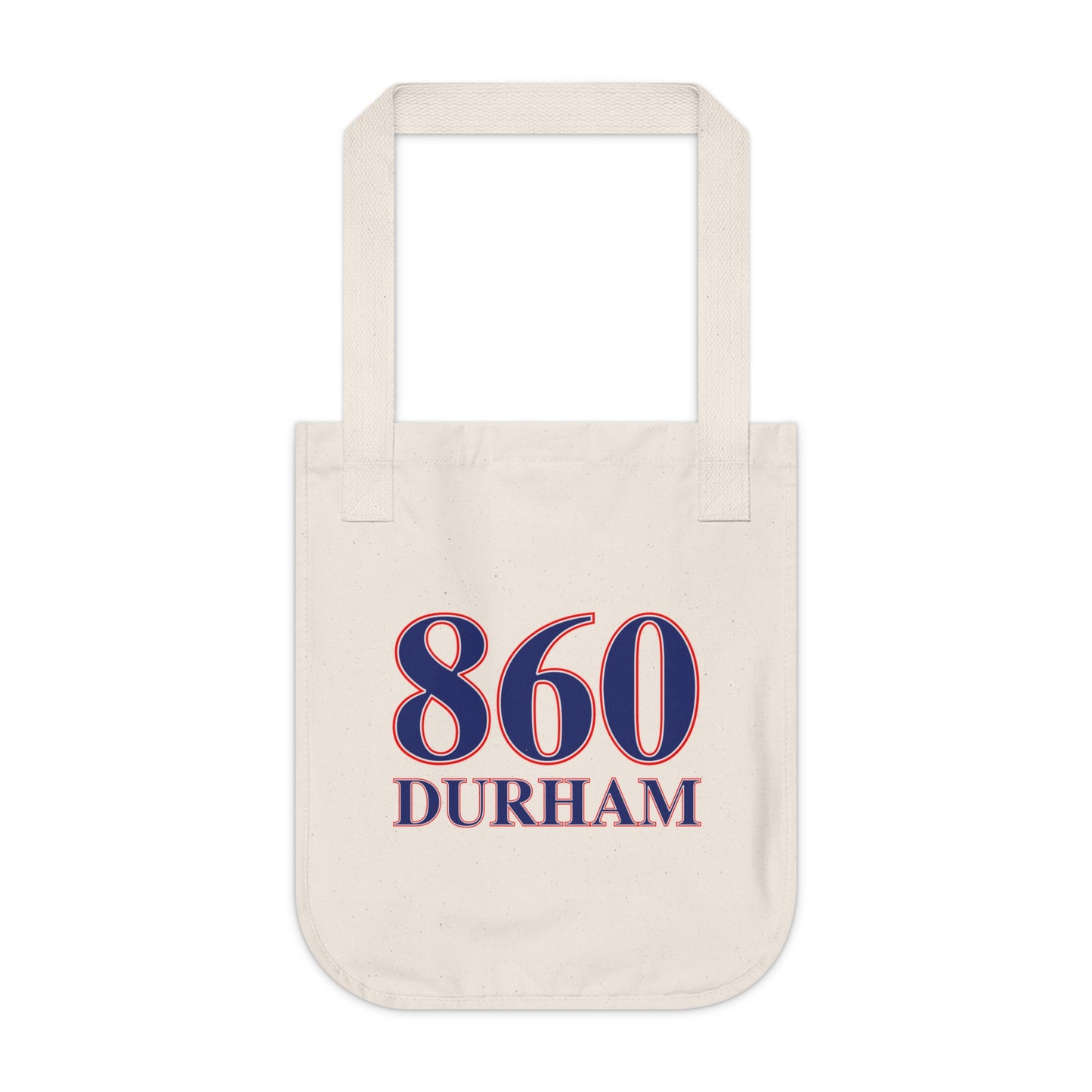 860 Durham Red, White & Blue Organic Canvas Tote Bag