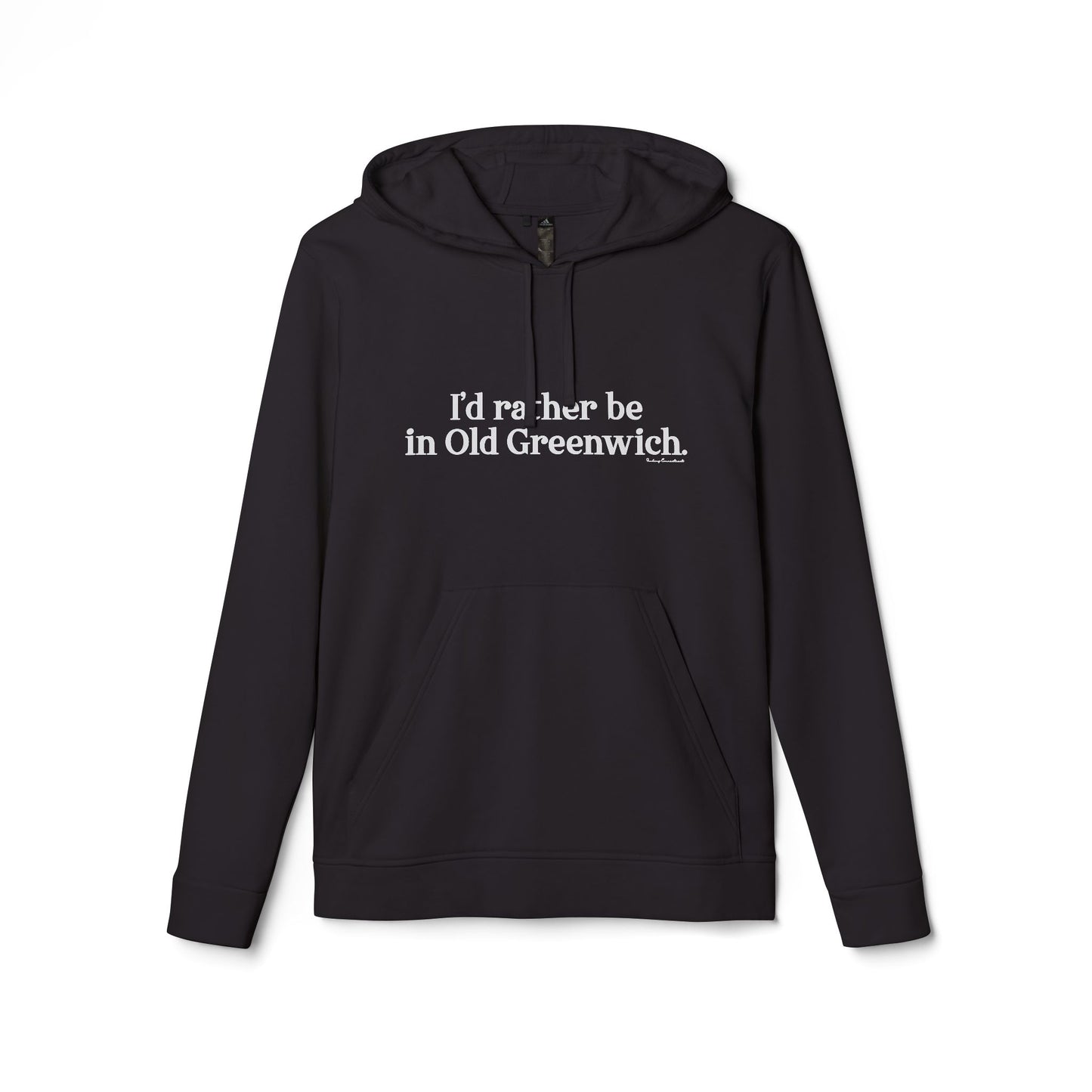 I’d rather be in Old Greenwich adidas Unisex Fleece Hoodie