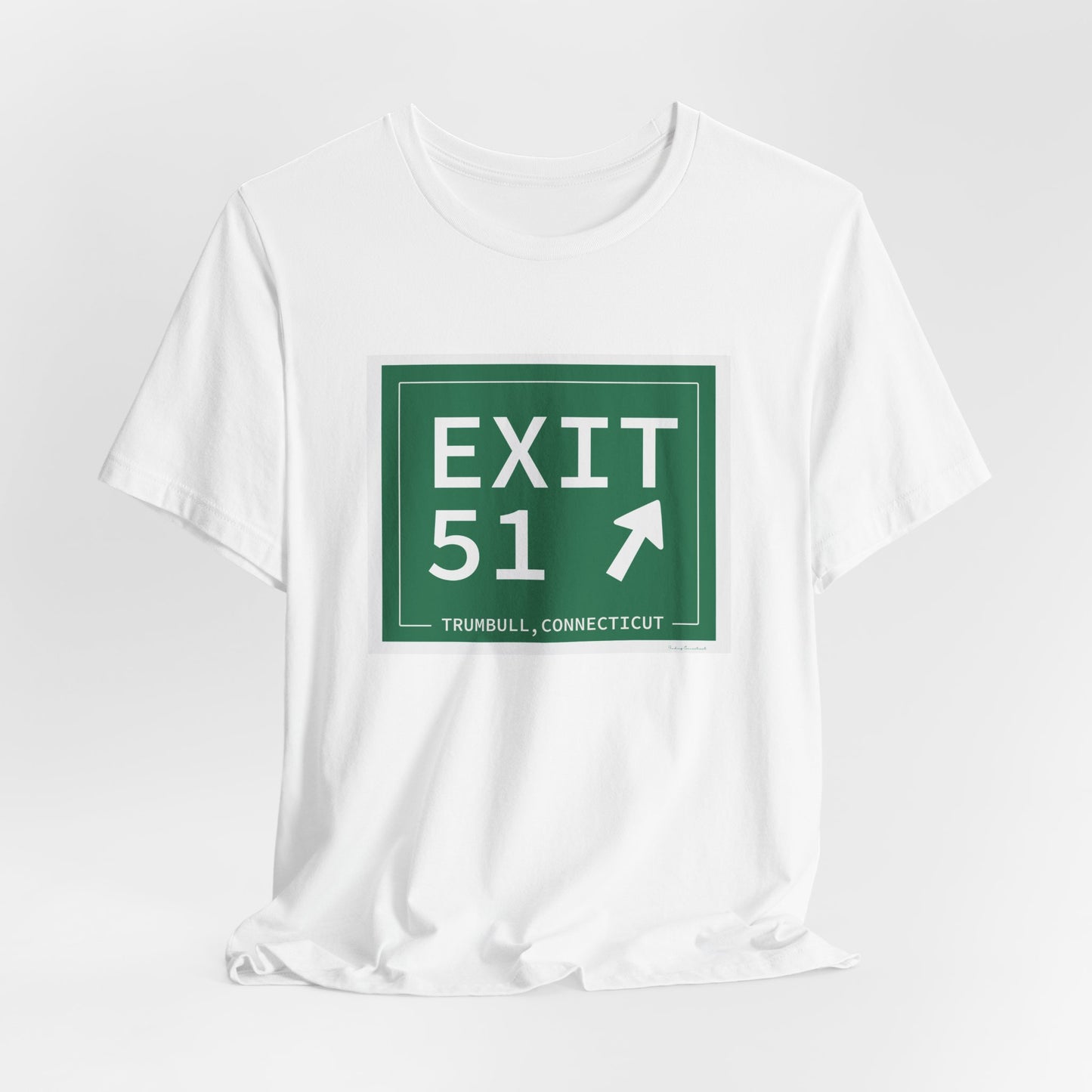 Vintage Exit 51 Merritt Parkway Sign Unisex Jersey Short Sleeve T-Shirt