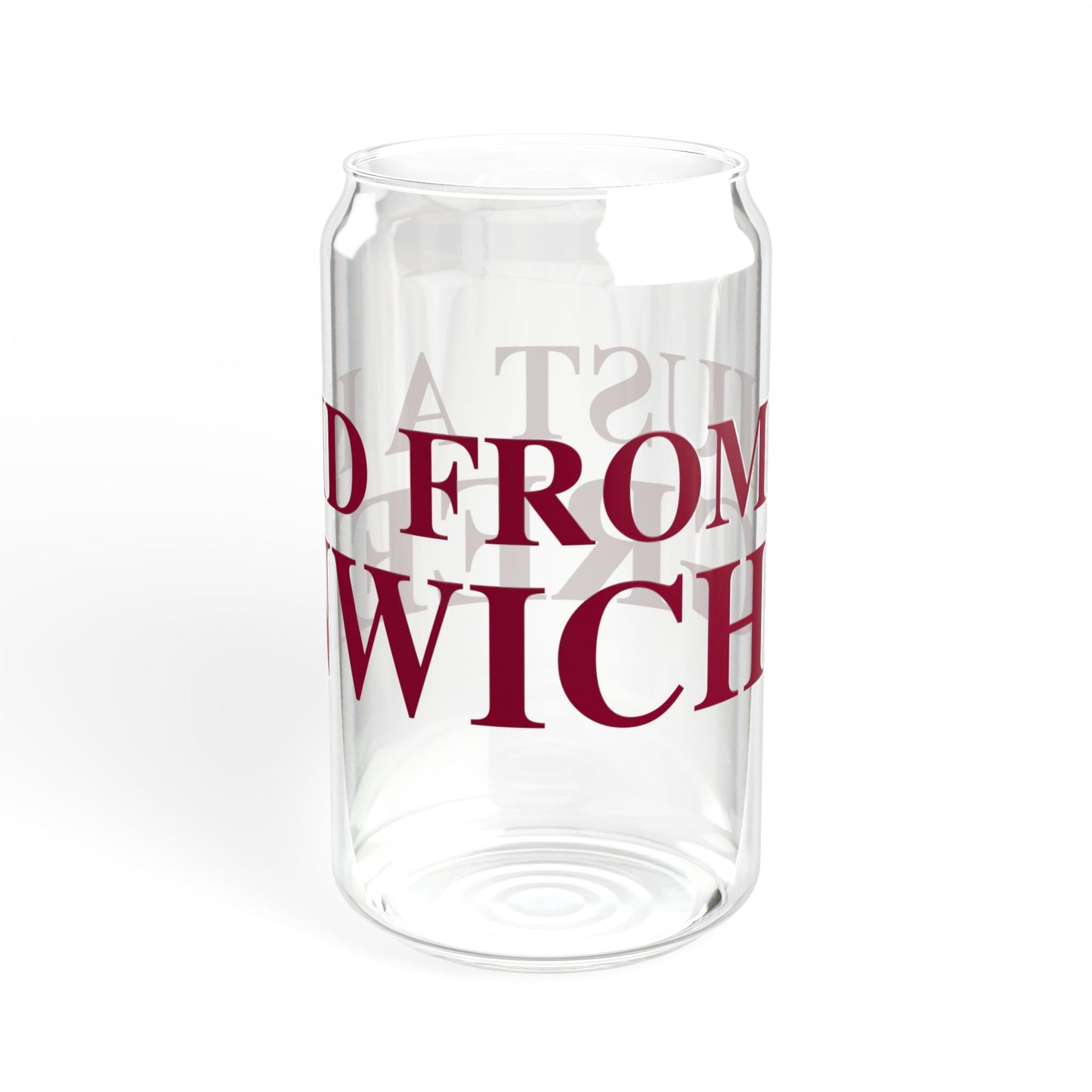 Just a kid from Greenwich Sipper Glass, 16oz