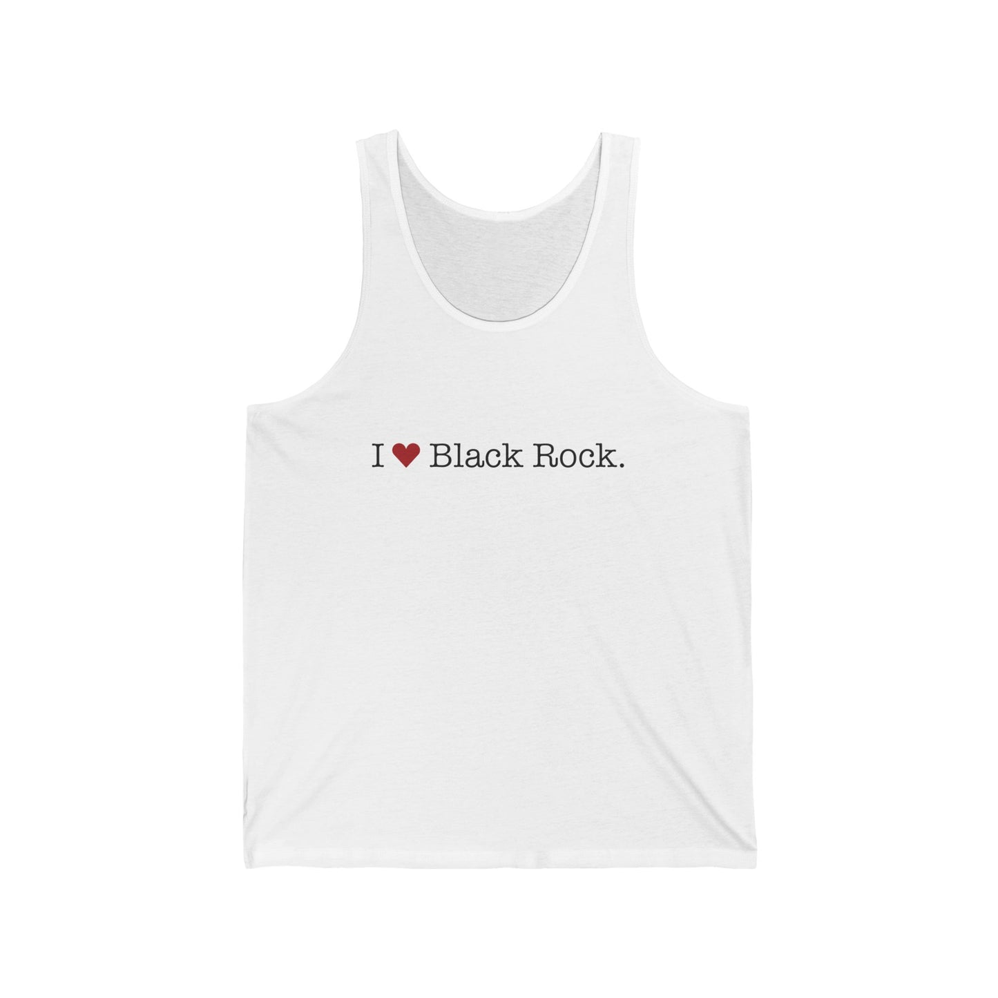 I Heart Black Rock. Unisex Jersey Tank Top