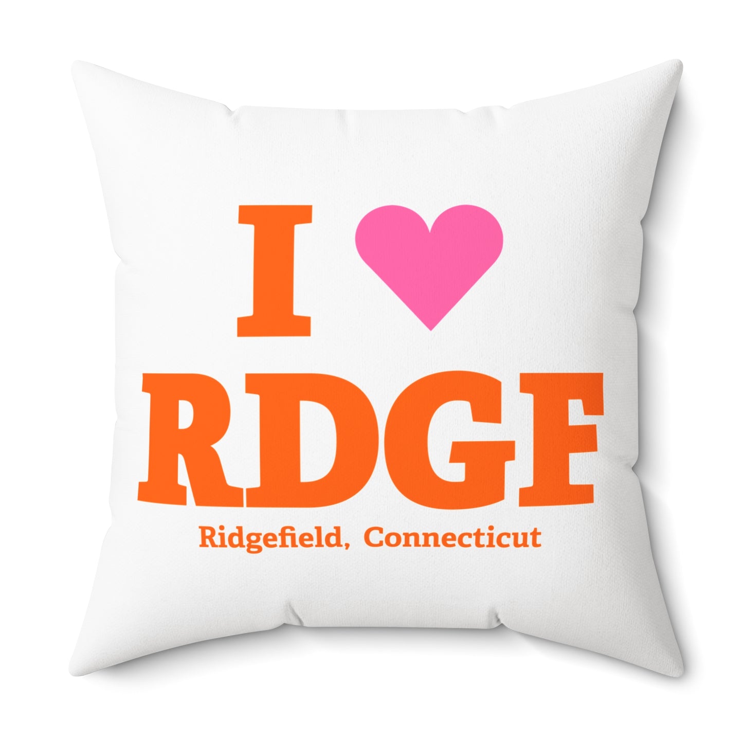 I Heart RDGF Spun Polyester Square Pillow
