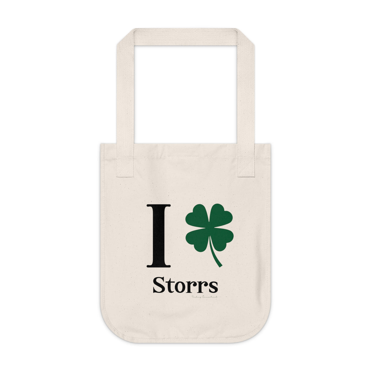 I Clover Storrs Organic Canvas Tote Bag