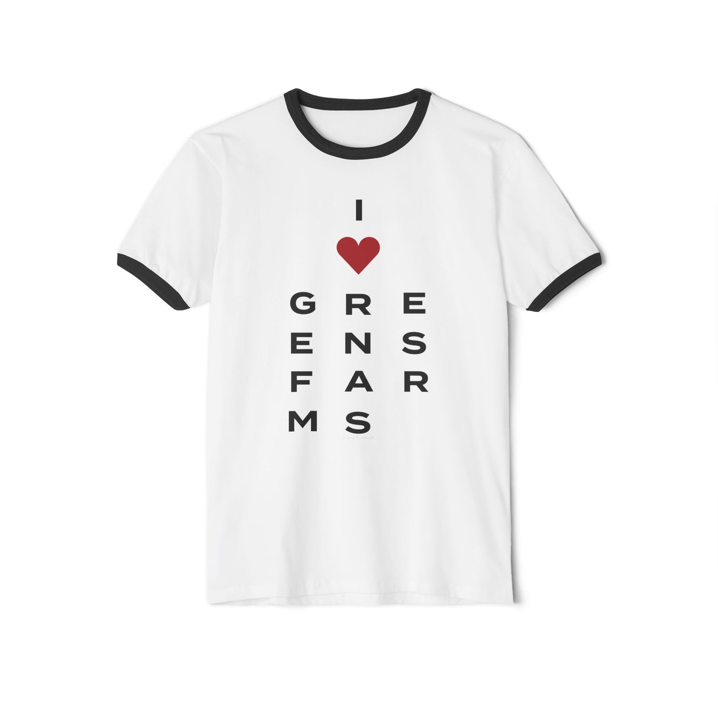 Greens Farms Vision Unisex Cotton Ringer T-Shirt
