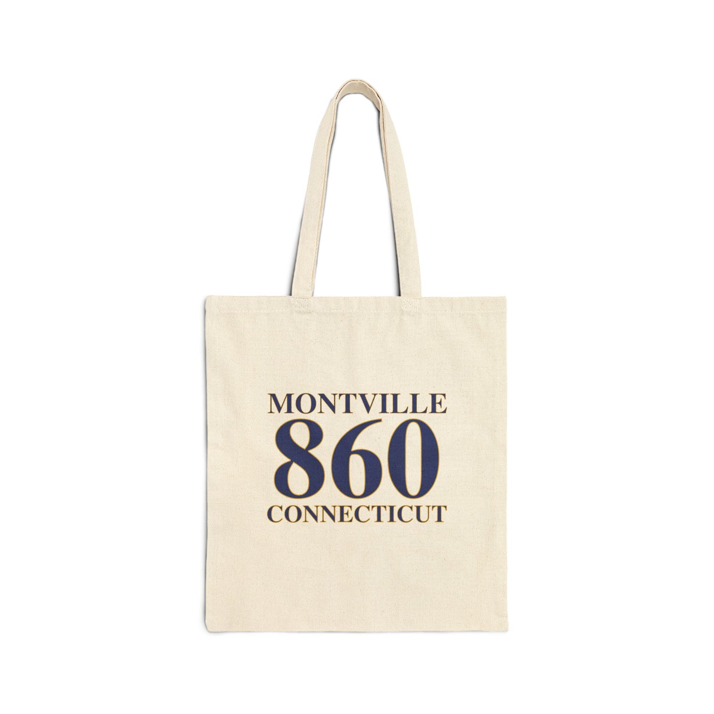 Montville 860 Connecticut Cotton Canvas Tote Bag
