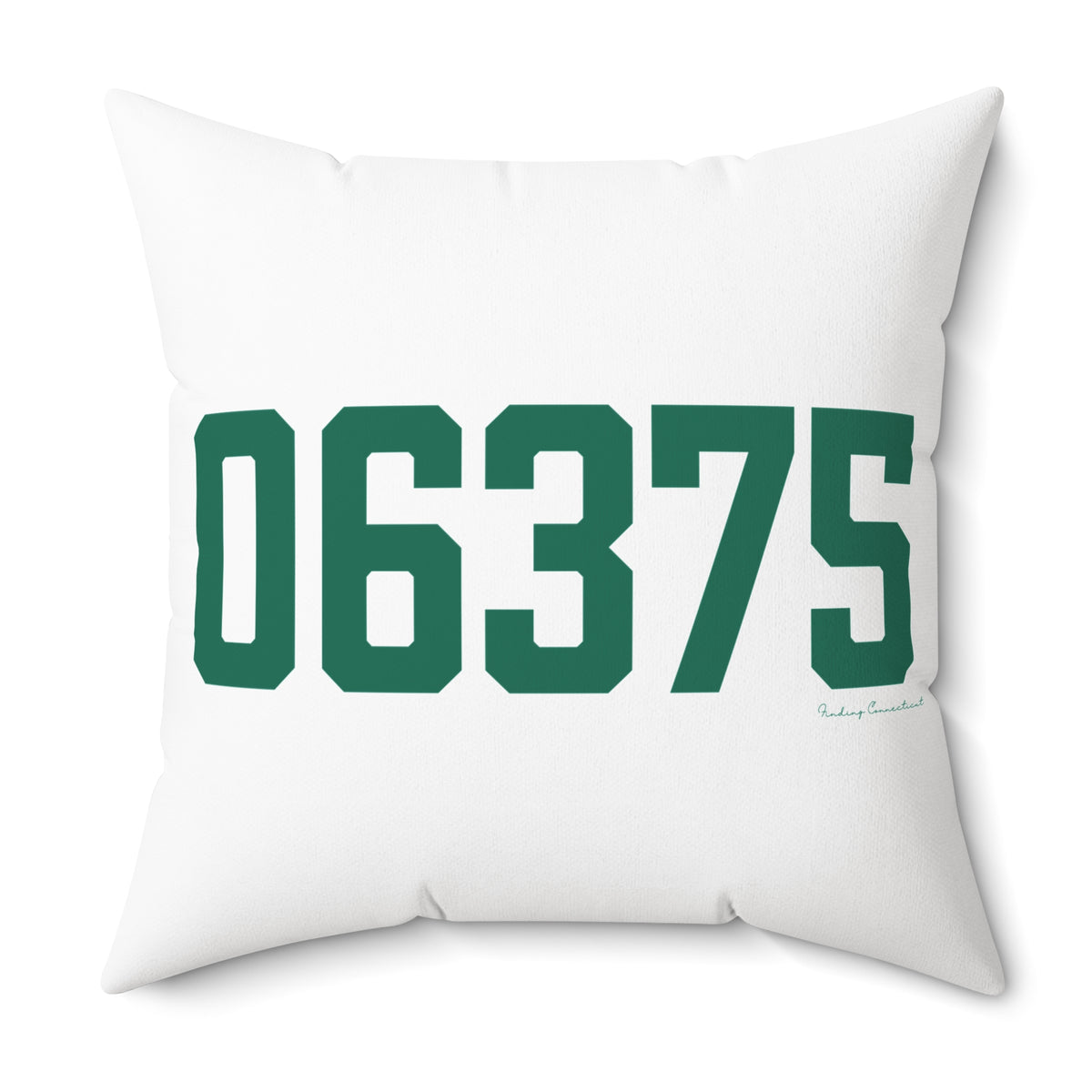06375 New London Connecticut Zip Code Spun Polyester Square Pillow