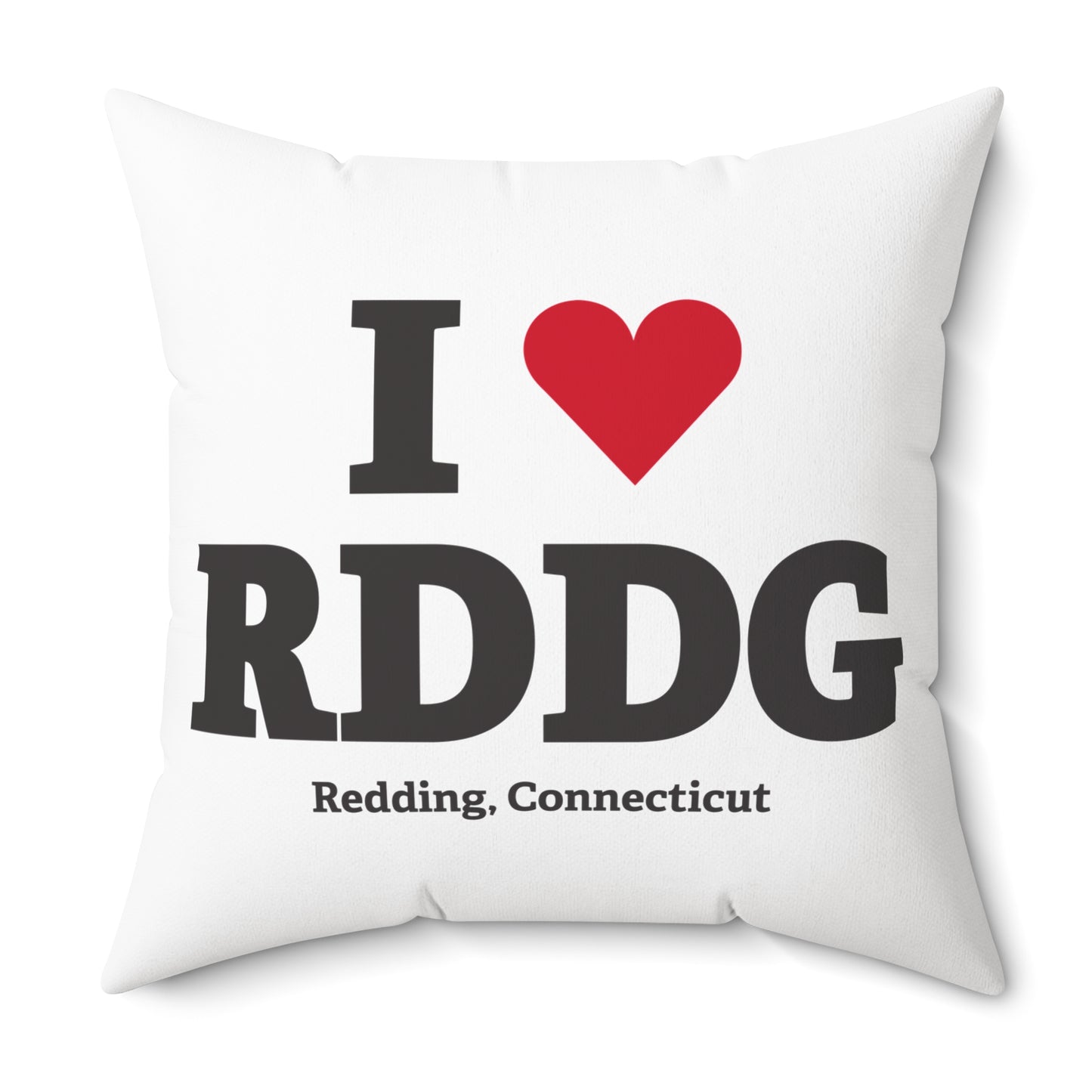 I Heart RDDG Spun Polyester Square Pillow
