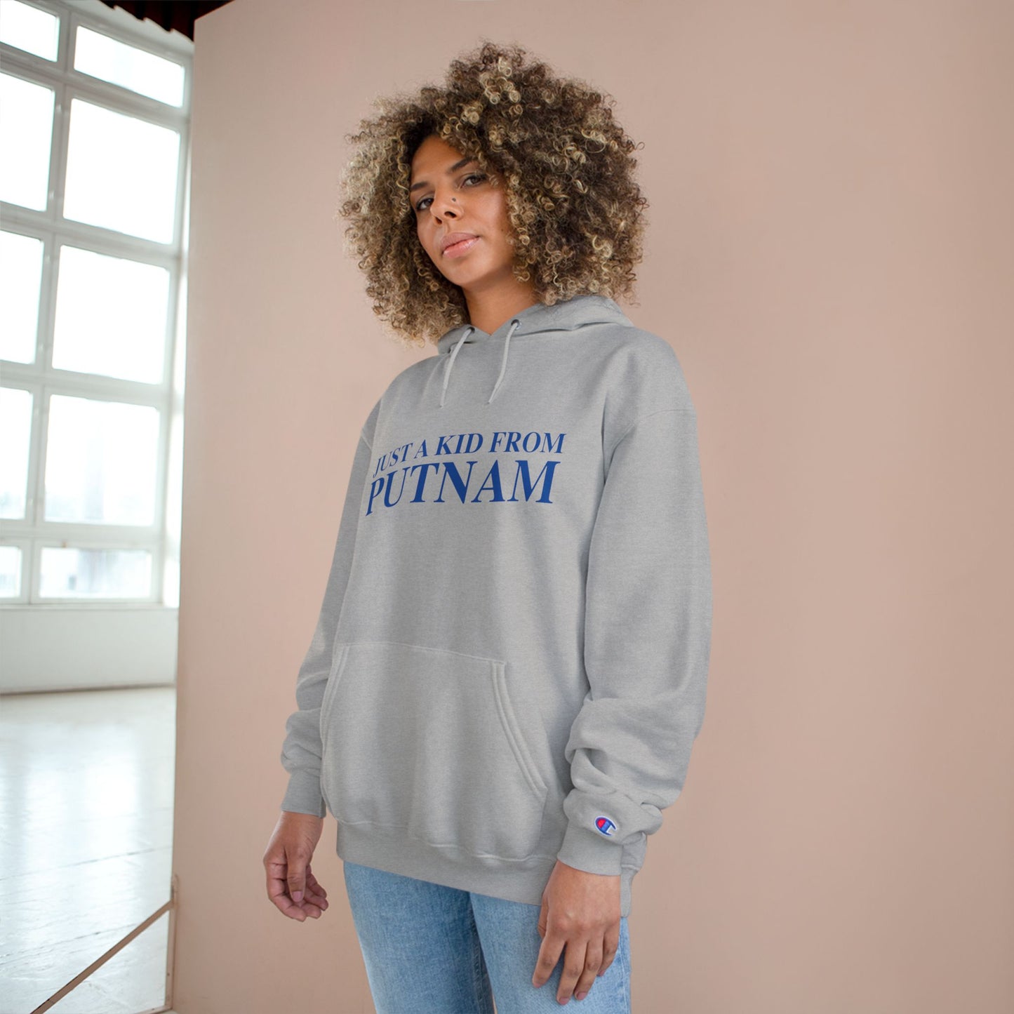 Just a kid from Putnam Champion Hoodie