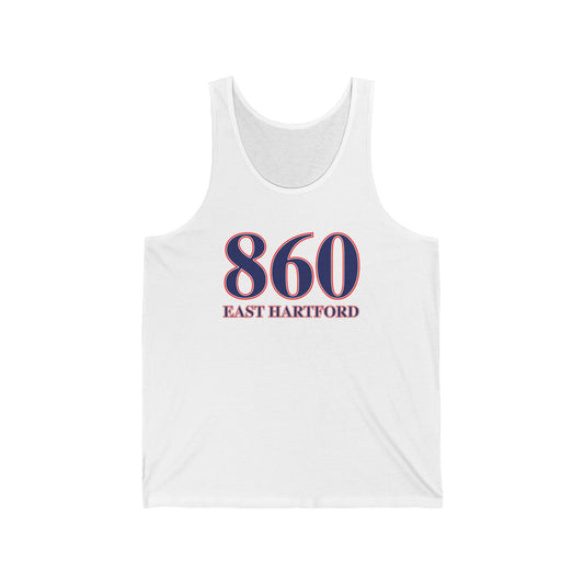 860 East Hartford Red White & Blue Unisex Jersey Tank Top