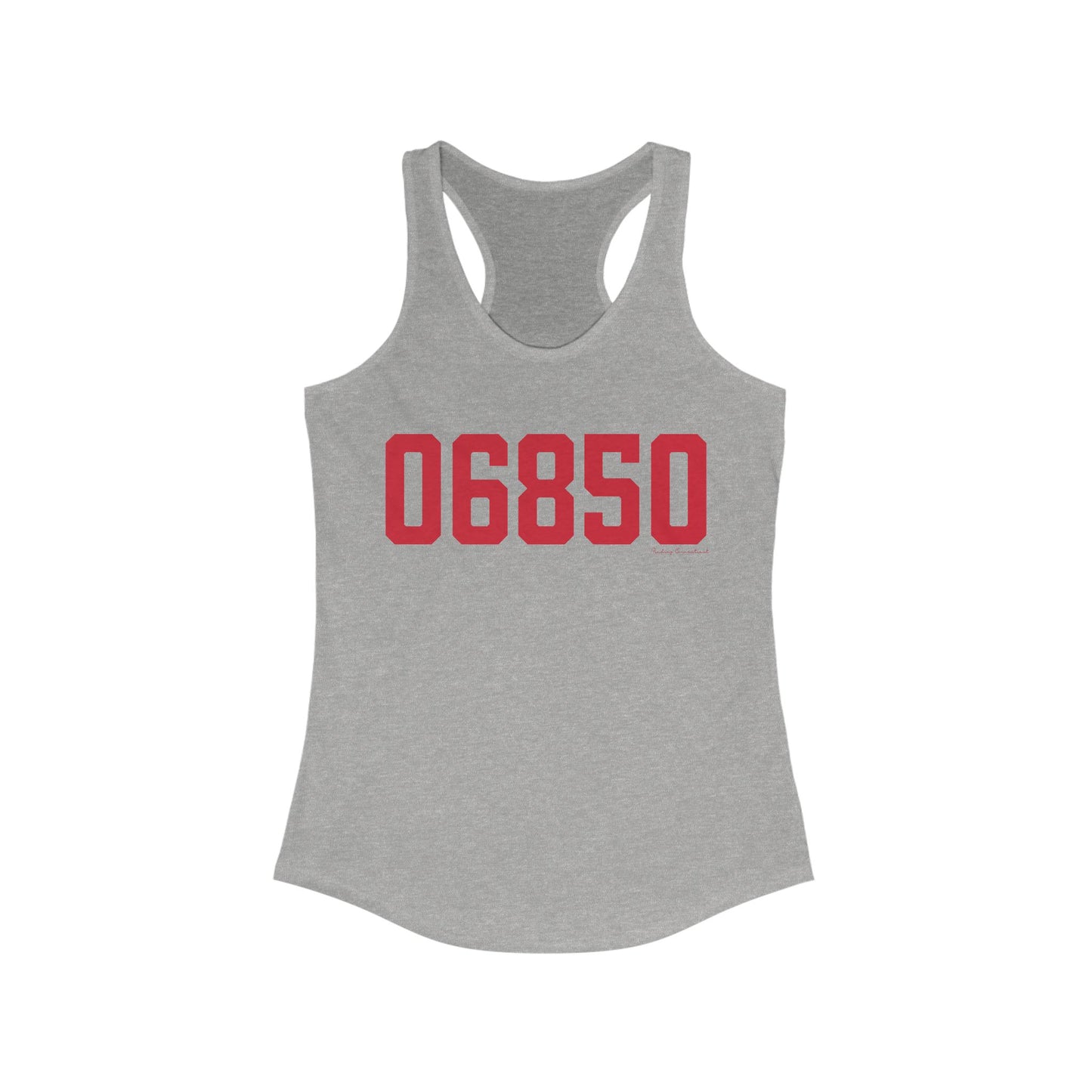 06850 Norwalk Connecticut Zip Code Women's Ideal Racerback Tank Top