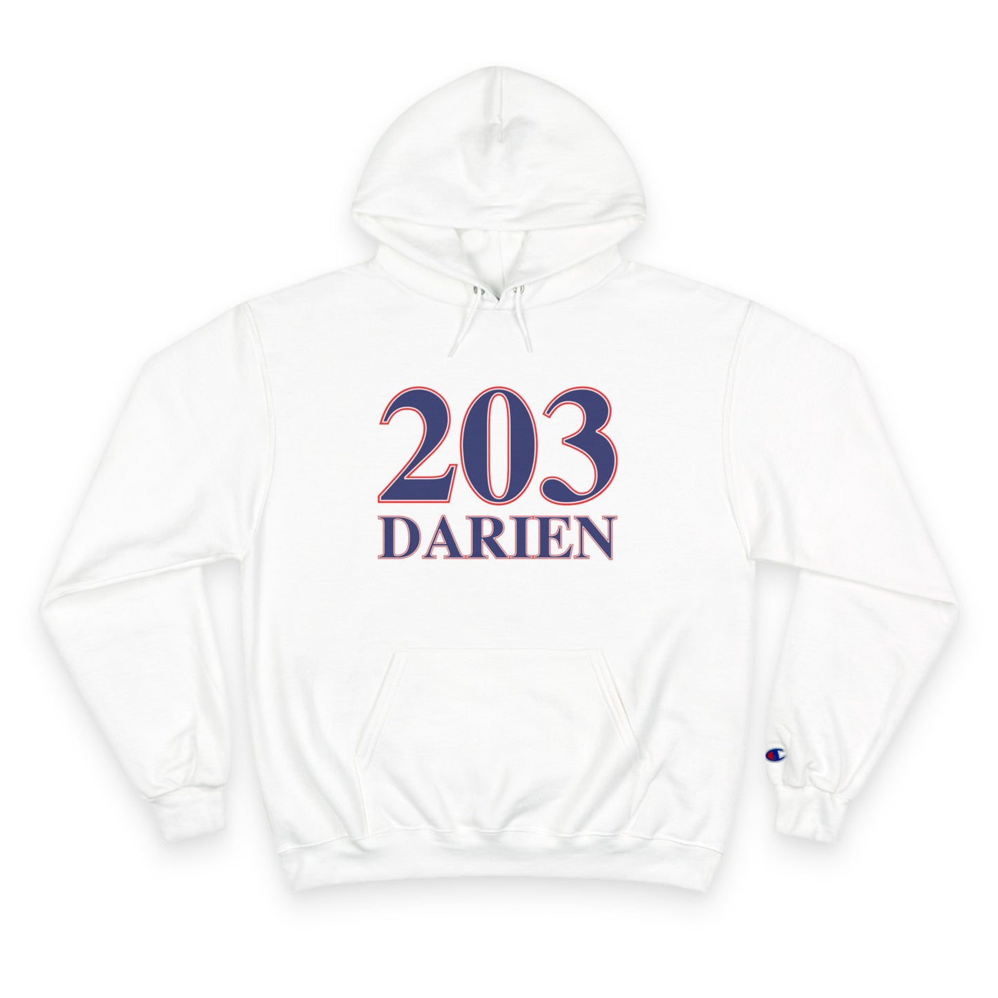 203 Darien Red White & Blue Champion Hoodie