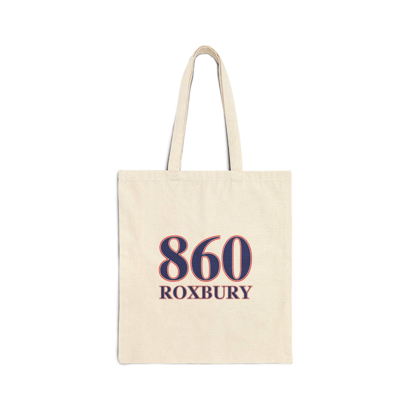 860 Roxbury Red White & Blue Cotton Canvas Tote Bag