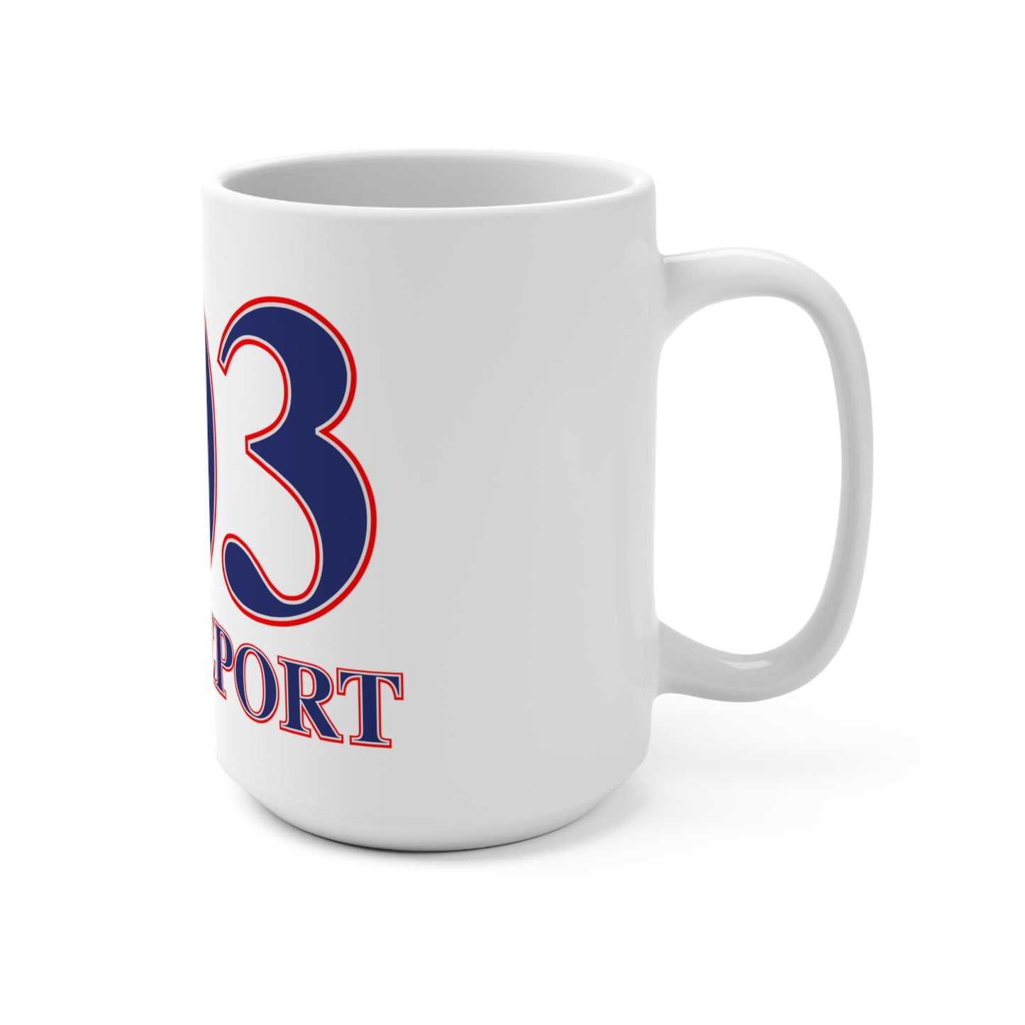 203 Bridgeport Red White & Blue Mug 15oz