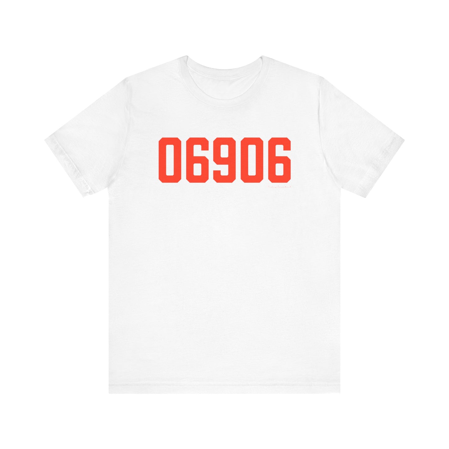 06906 Stamford Connecticut Zip Code Unisex Jersey Short Sleeve T-Shirt