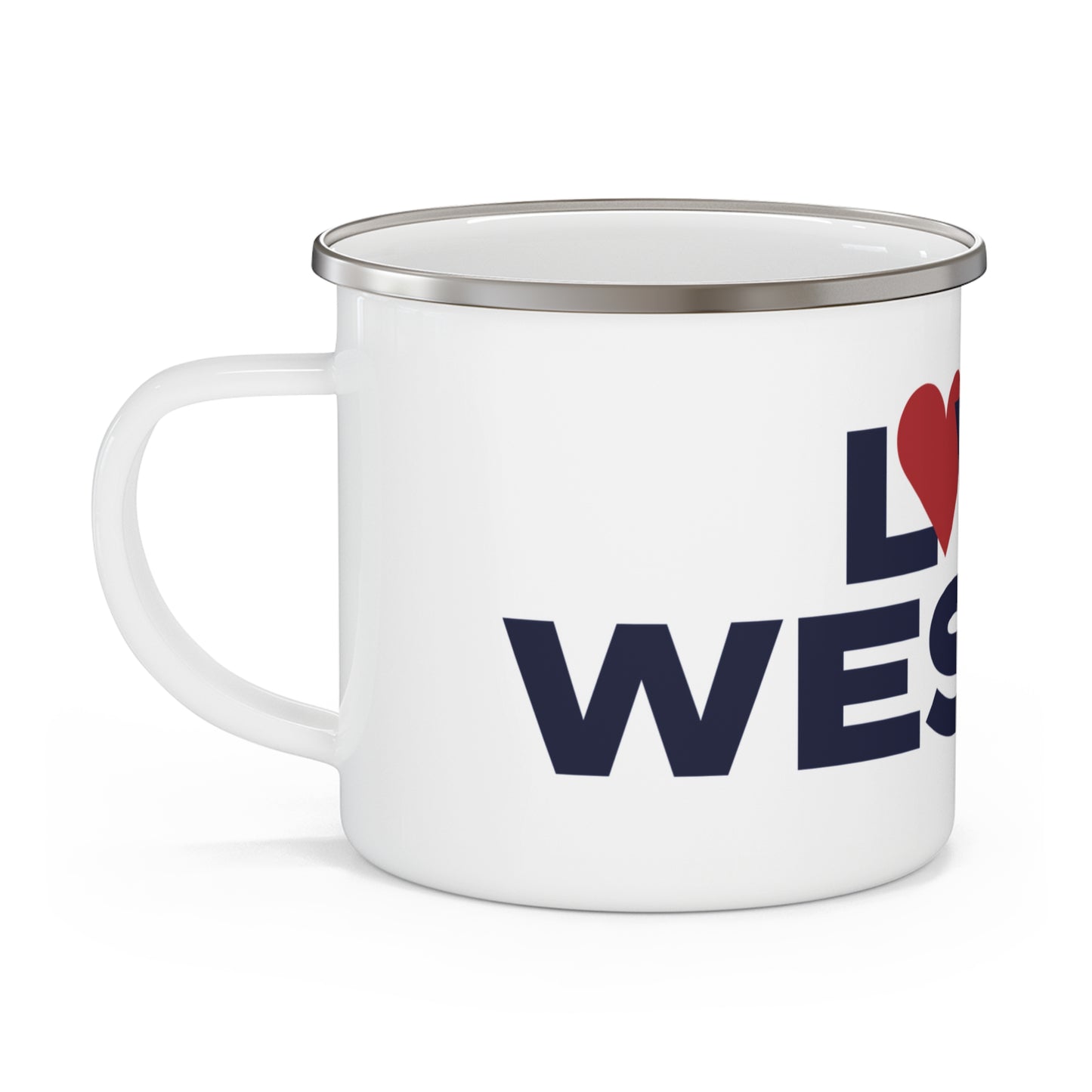 Love Weston Enamel Camping Mug