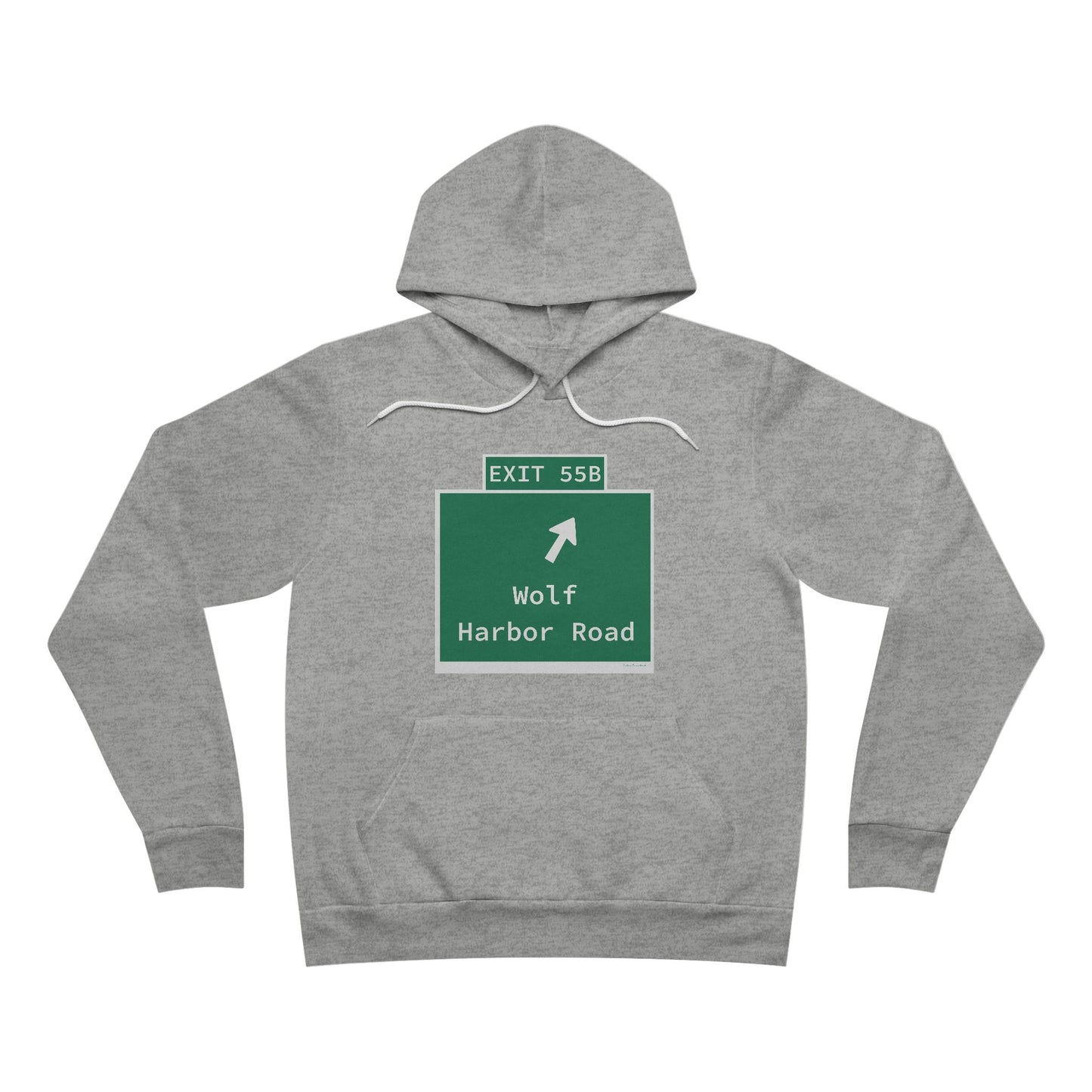 Vintage WCP Exit 55B Sign Unisex Sponge Fleece Pullover Hoodie
