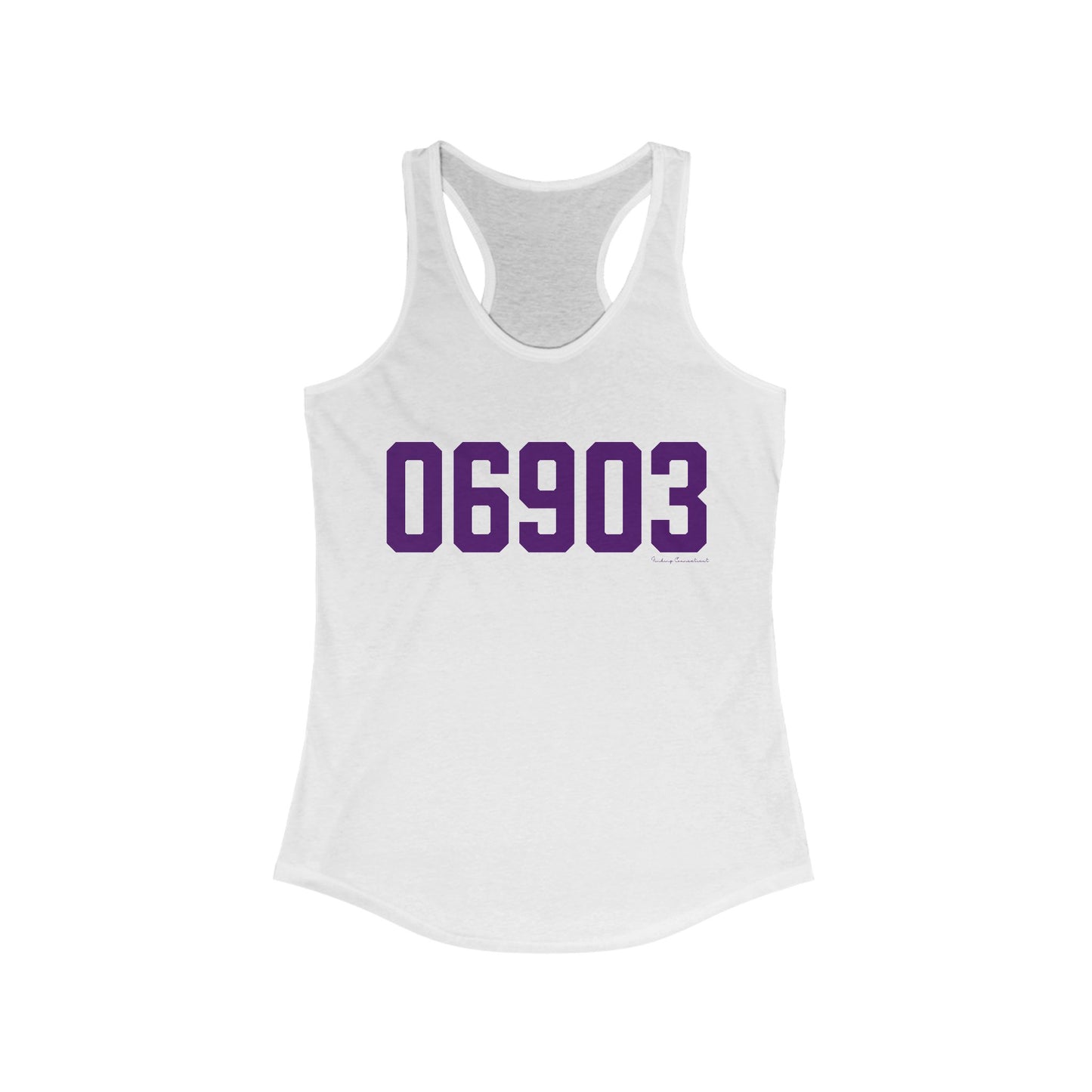 06903 Stamford Connecticut Zip Code Women's Ideal Racerback Tank Top