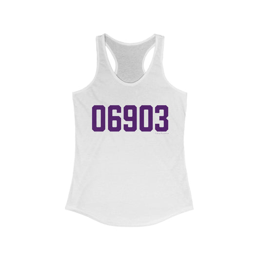 06903 Stamford Connecticut Zip Code Women's Ideal Racerback Tank Top