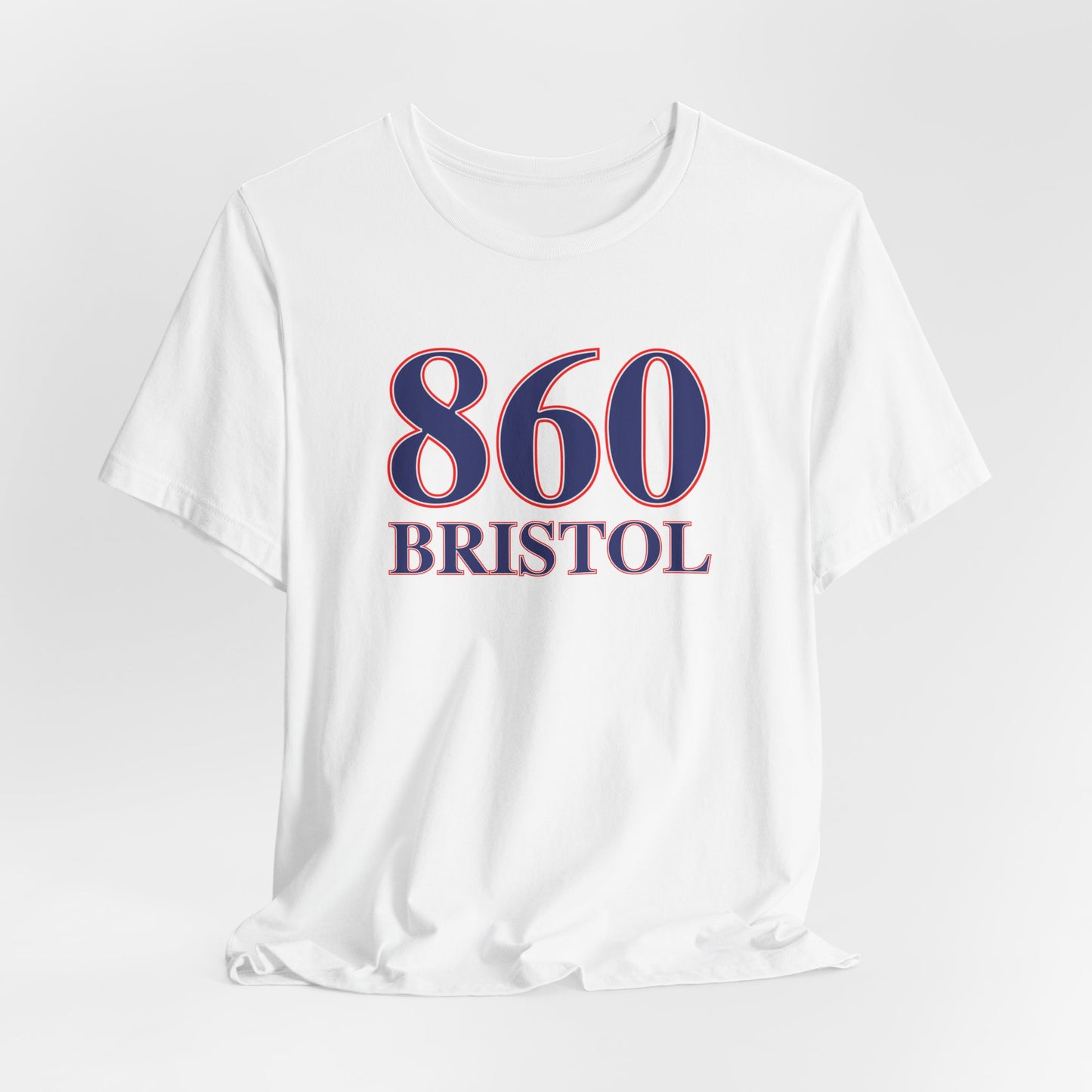 860 Bristol Red White & Blue Unisex Jersey Short Sleeve T-Shirt