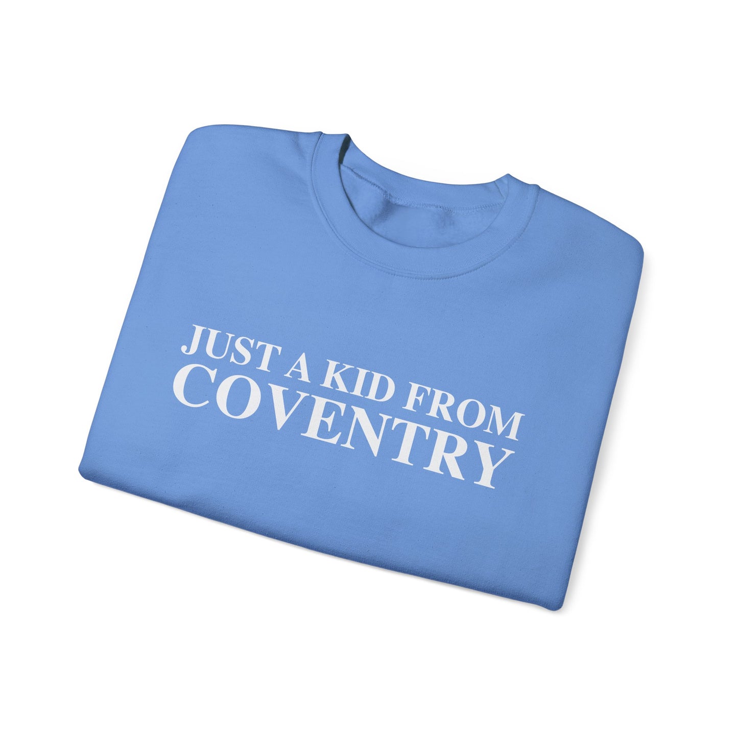 Just a kid from Coventry Unisex Heavy Blend™ Crewneck Sweatshirt
