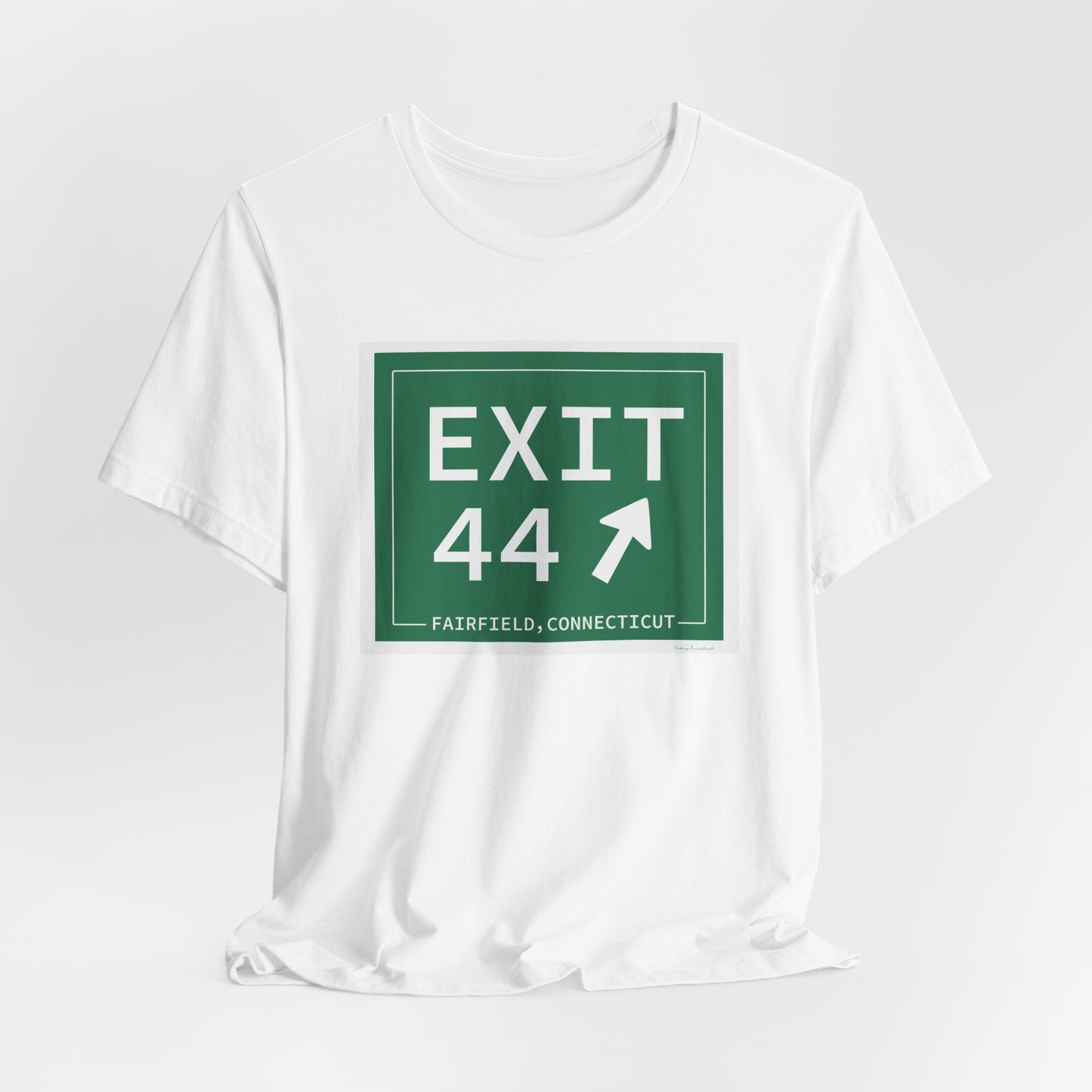 Vintage Exit 44 Merritt Parkway Sign Unisex Jersey Short Sleeve T-Shirt