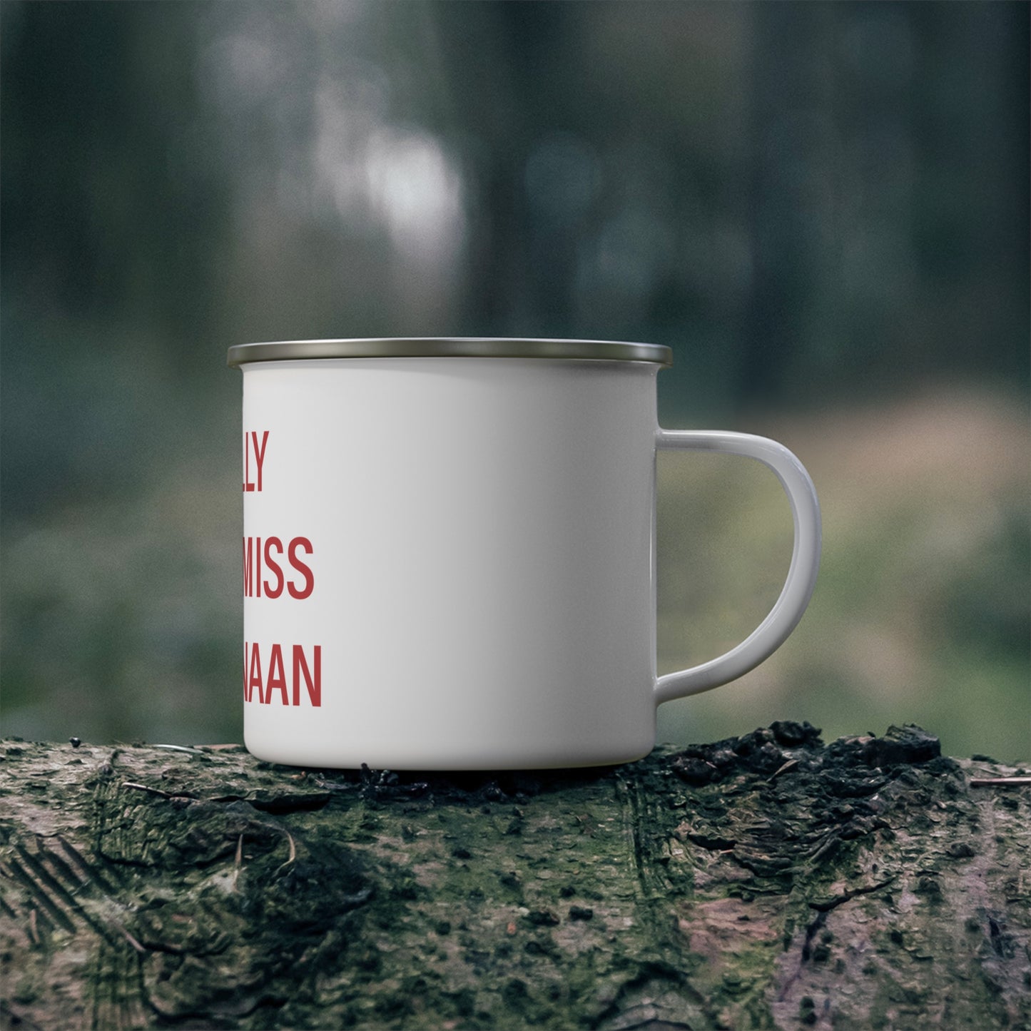 I Really Really Miss New Canaan Enamel Camping Mug