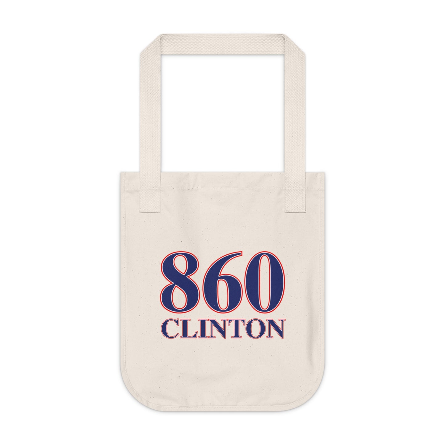 860 Clinton Red, White & Blue Organic Canvas Tote Bag