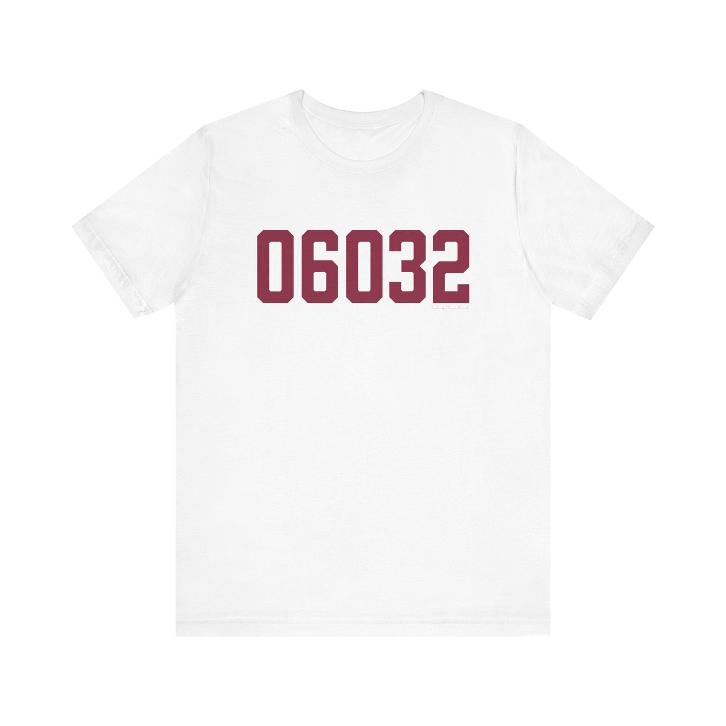 06032 - Farmington Connecticut Zip Code Unisex Jersey Short Sleeve T-Shirt