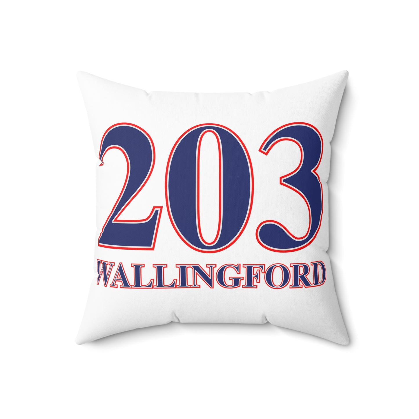 203 Wallingford Red White & Blue Spun Polyester Square Pillow