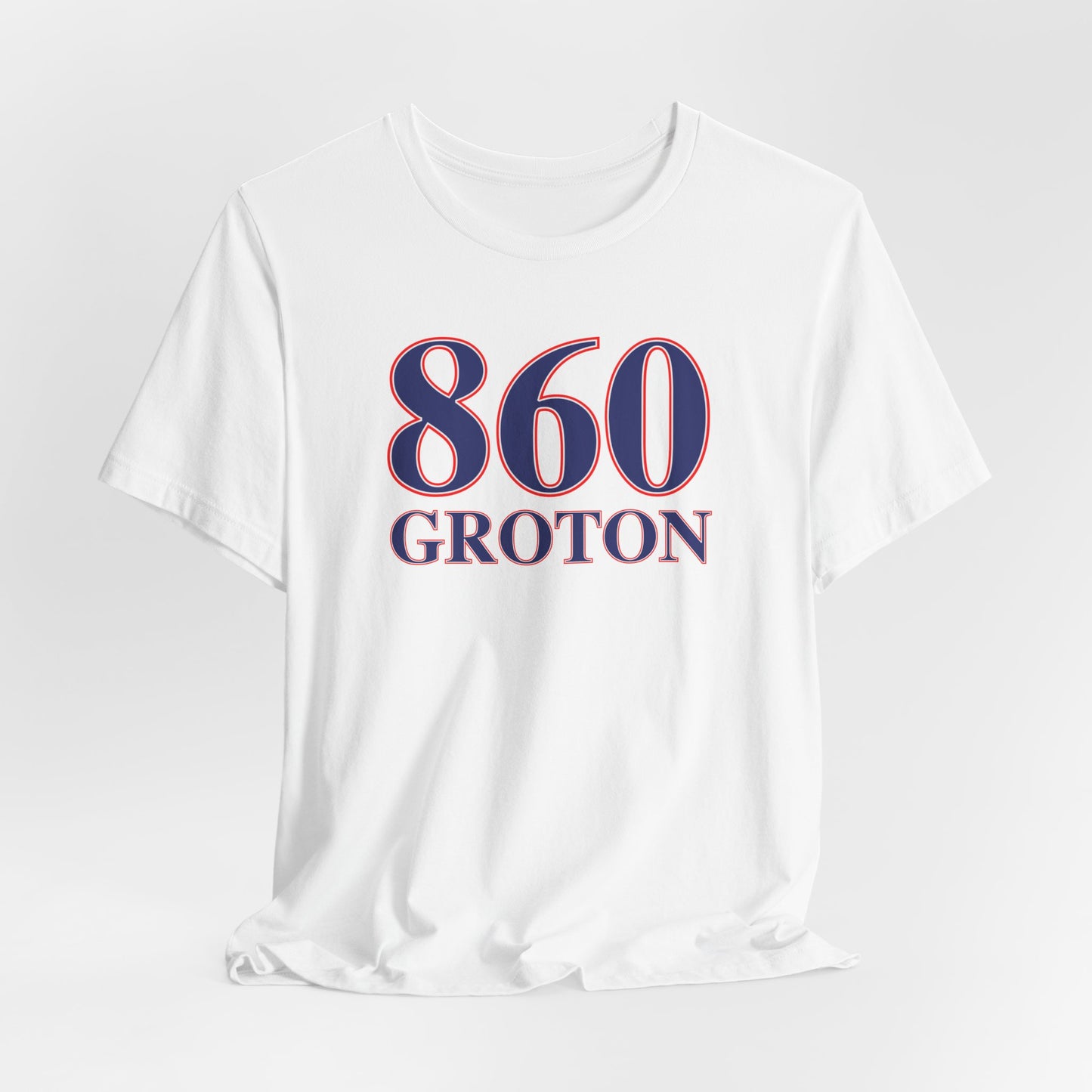 860 Groton Red White & Blue Unisex Jersey Short Sleeve T-Shirt