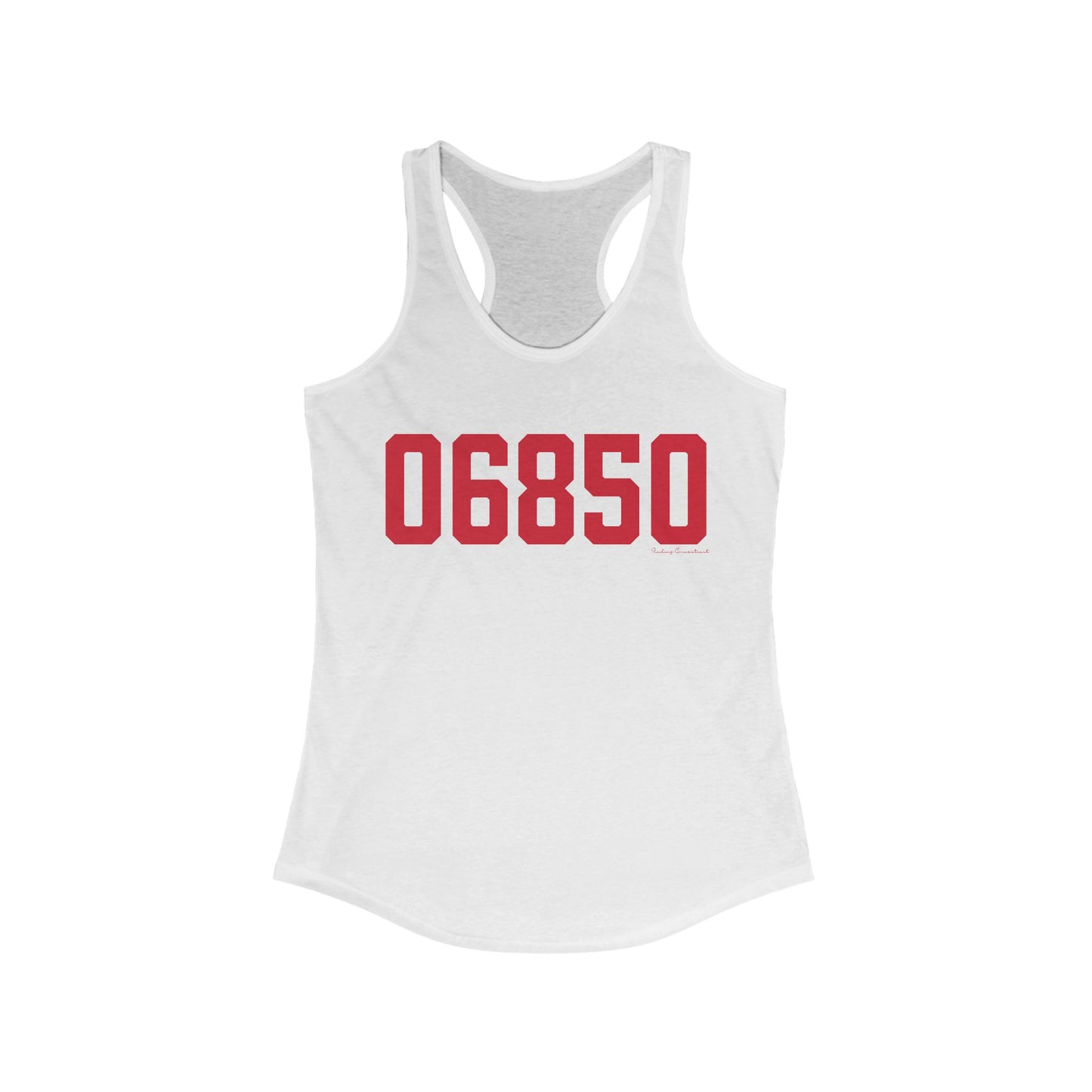 06850 Norwalk Connecticut Zip Code Women's Ideal Racerback Tank Top