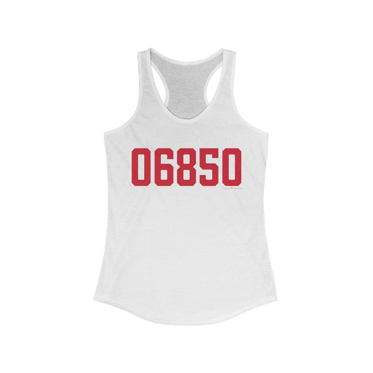 06850 Norwalk Connecticut Zip Code Women's Ideal Racerback Tank Top