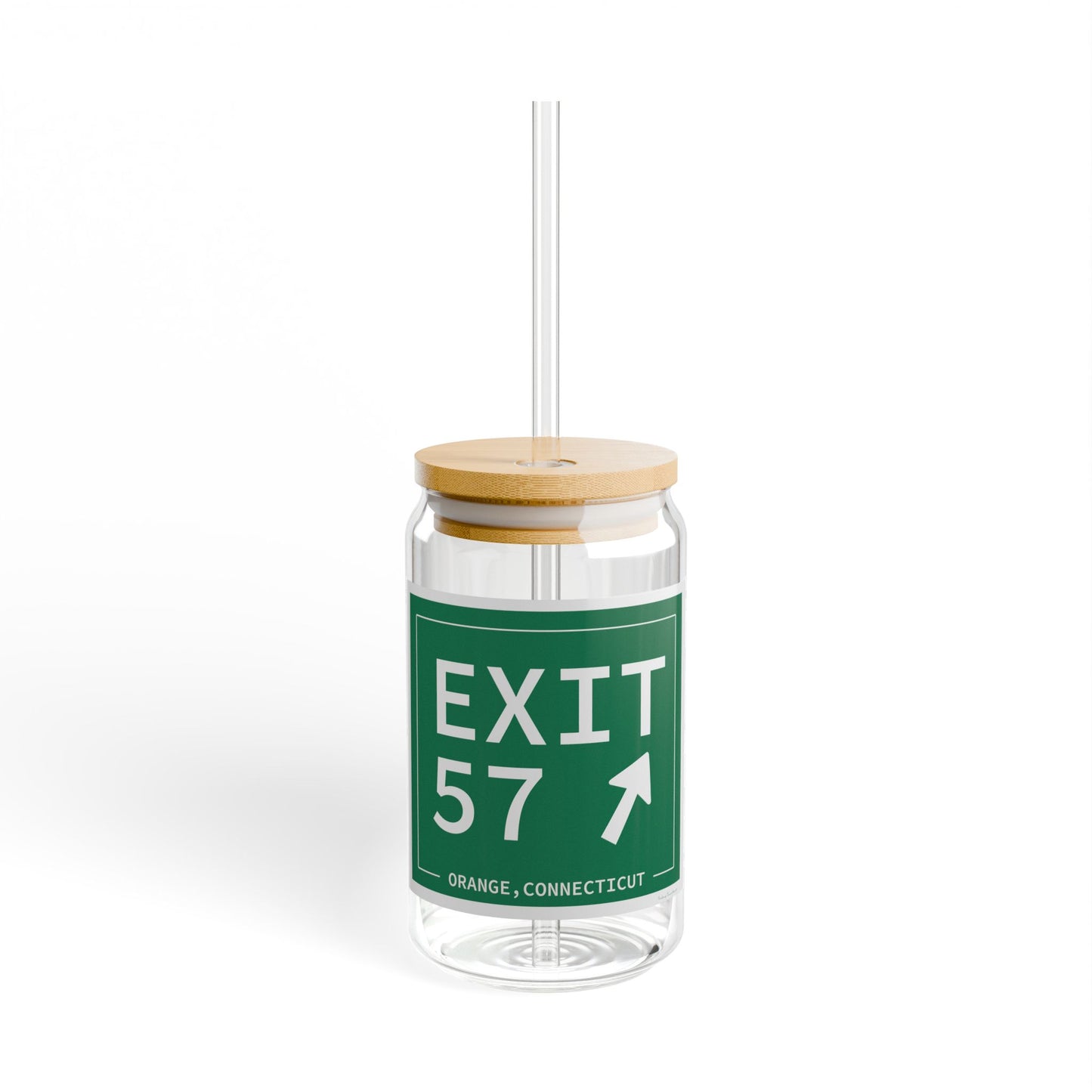 Vintage Exit 57 WCP Sign Sipper Glass, 16oz