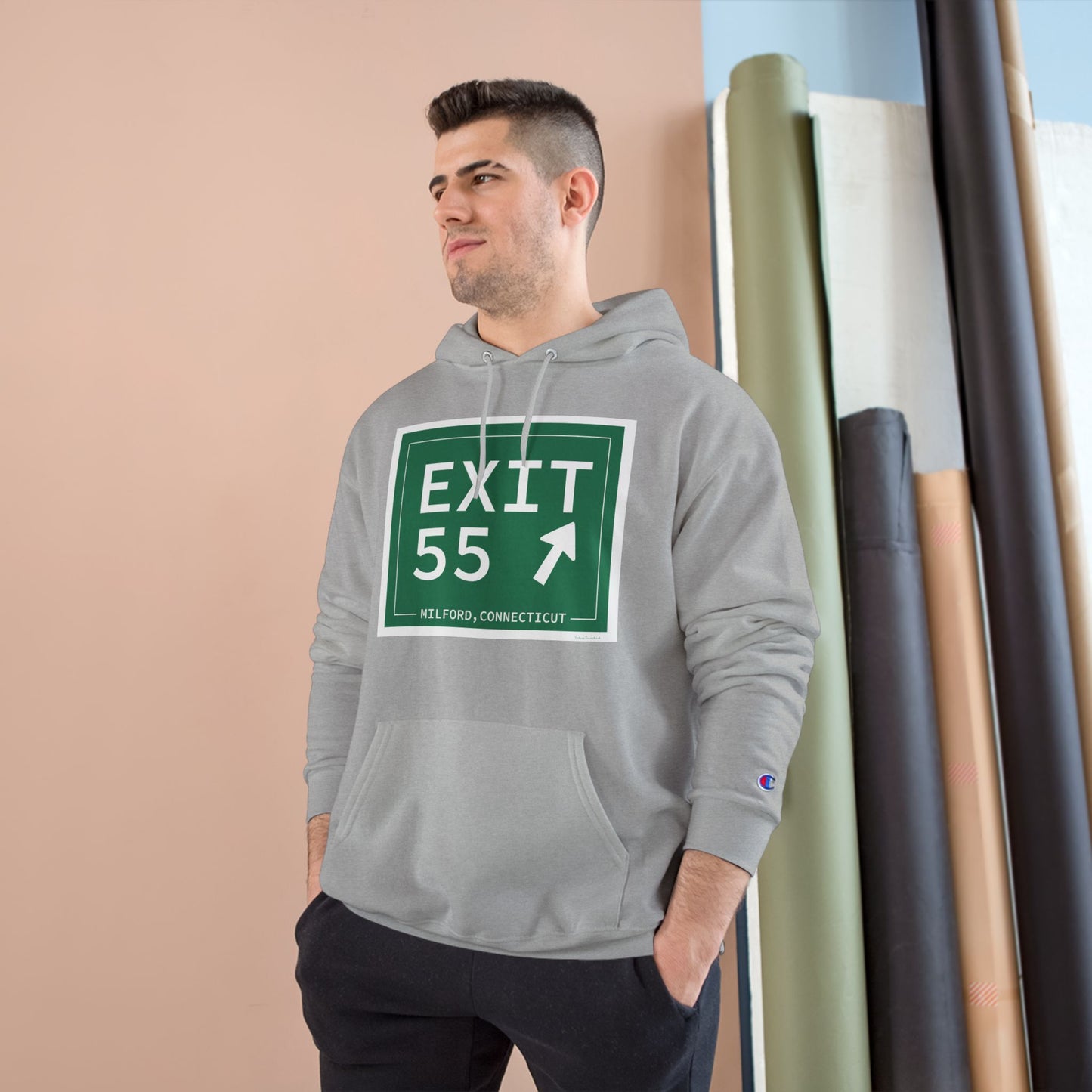 Vintage Exit 55 WCP Sign Champion Hoodie
